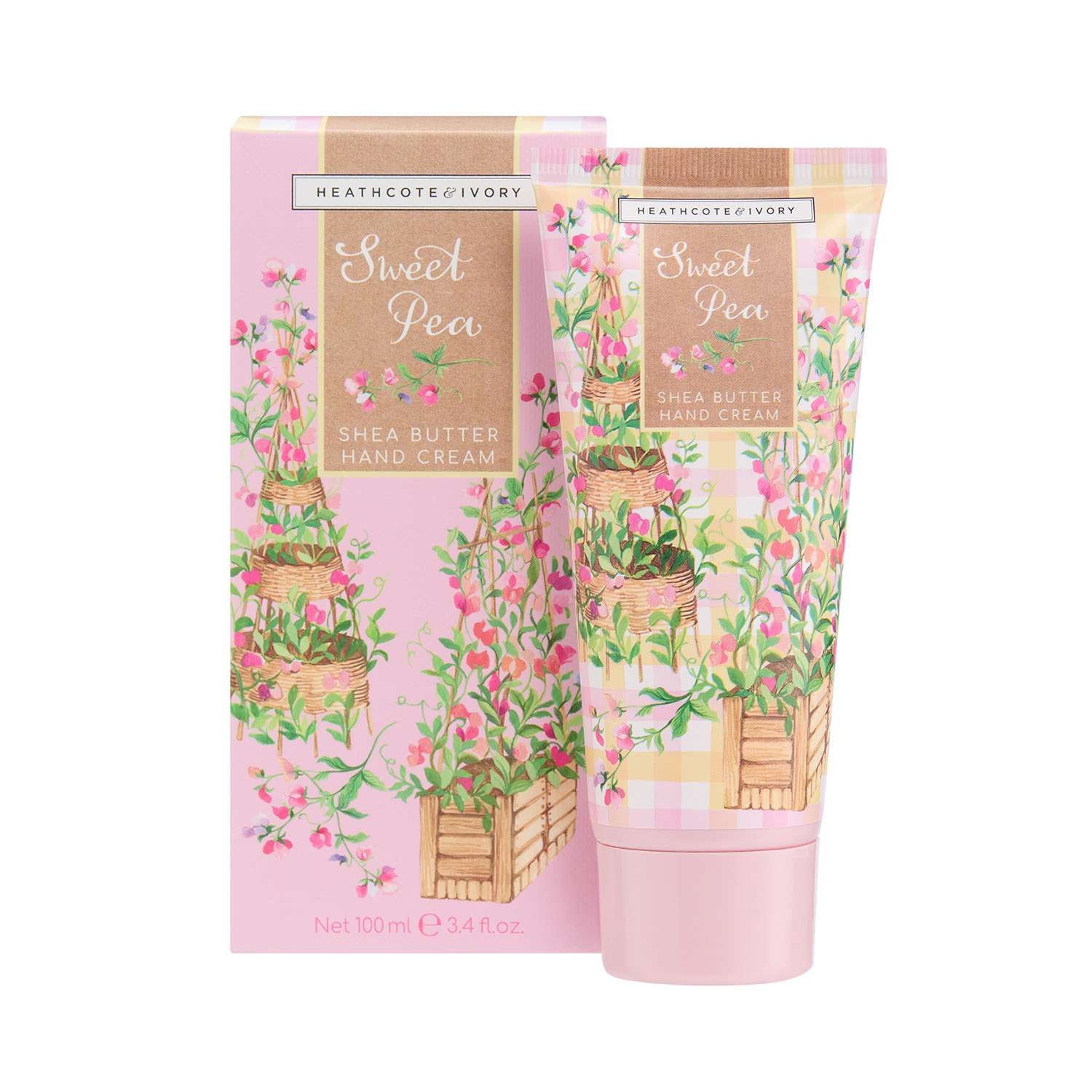 Heathcote & Ivory Sweet Pea Hand Cream 100ml - Image 1
