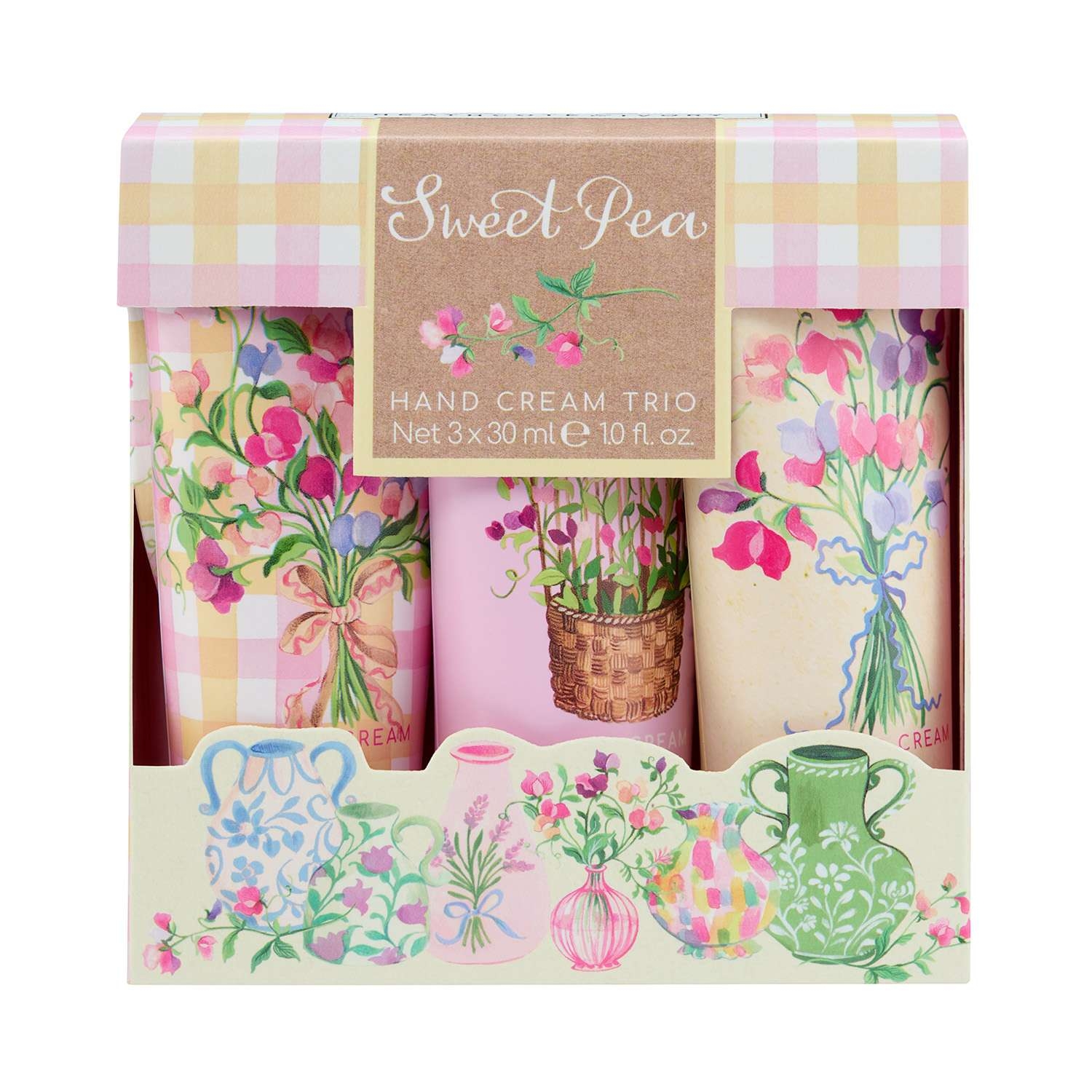 Heathcote & Ivory Sweet Pea Hand Cream Trio 3 piece - Image 1