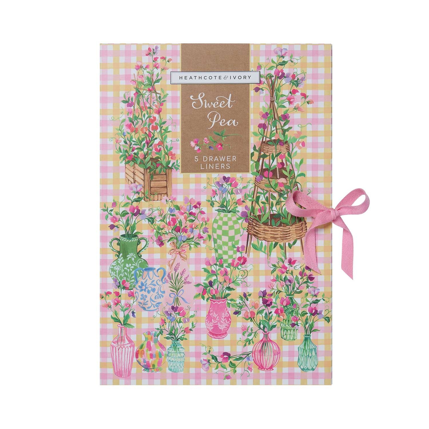 Heathcote & Ivory Sweet Pea Scented Drawer Liners 5 piece - Image 1
