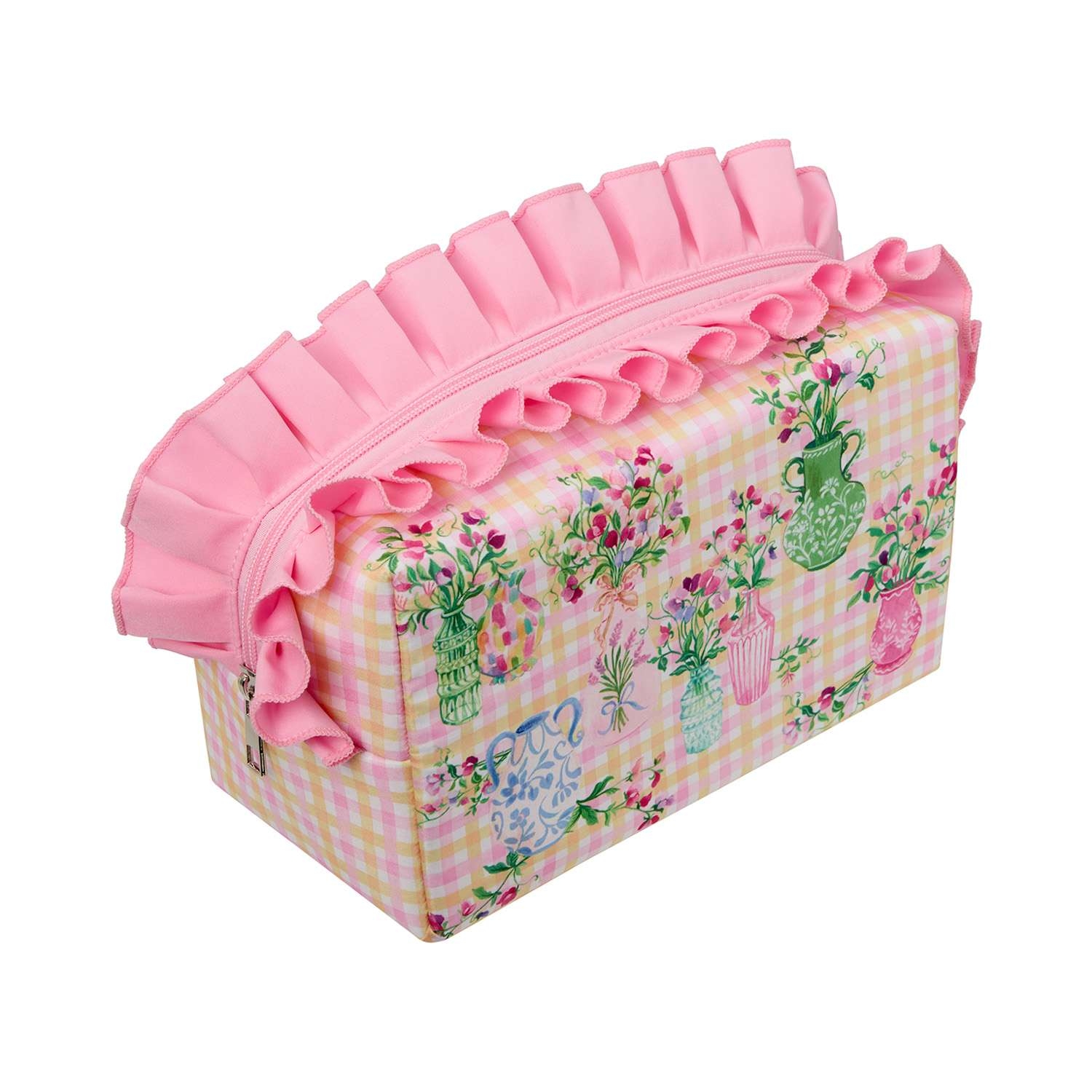 Heathcote & Ivory Sweet Pea Ruffle Wash Bag 1 each - Image 1
