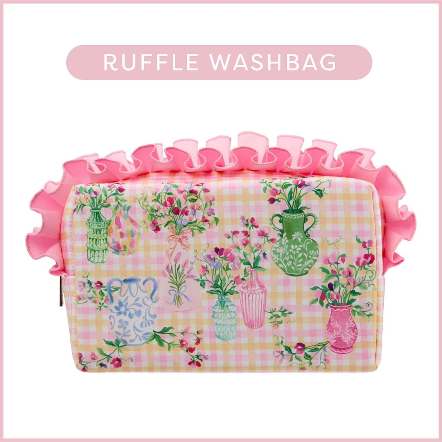 Heathcote & Ivory Sweet Pea Ruffle Wash Bag 1 each - Image 3