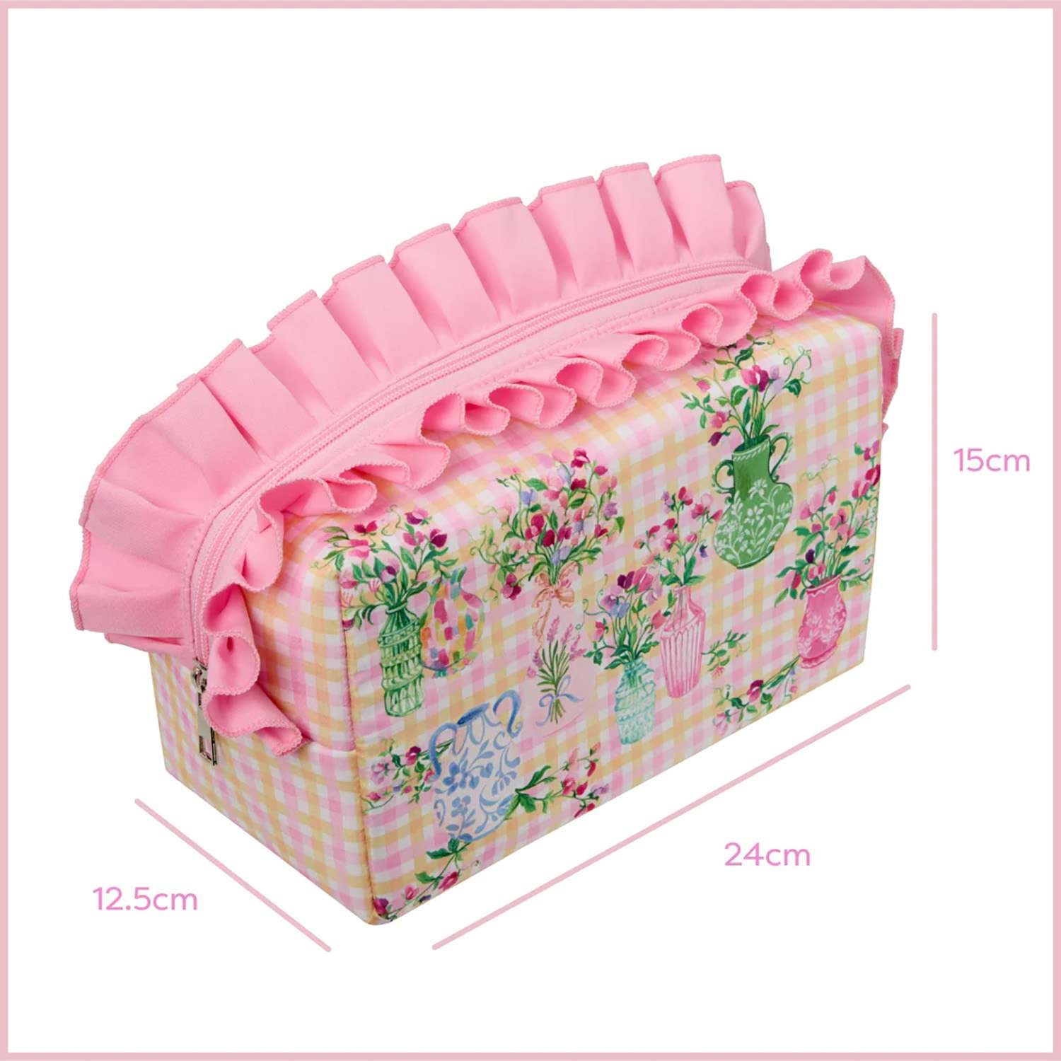 Heathcote & Ivory Sweet Pea Ruffle Wash Bag 1 each - Image 2