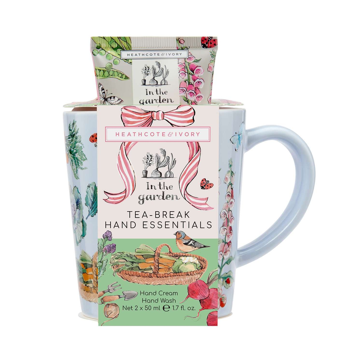 Heathcote & Ivory In The Garden Tea Break Ceramic Mug & Hand Essentials 3 piece - Image 1