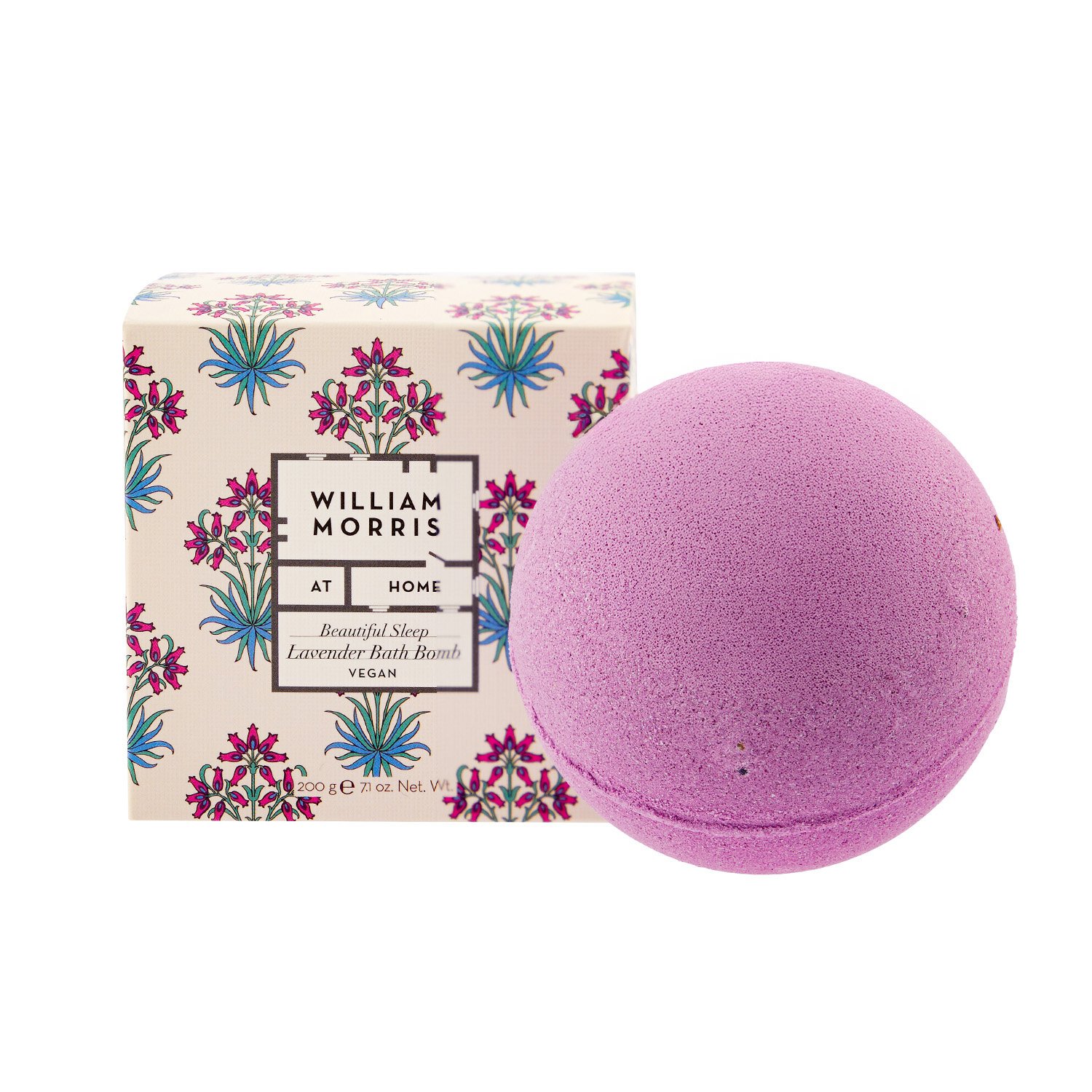 William Morris At Home Beautiful Sleep Lavender Bath Bomb 200g - Image 1