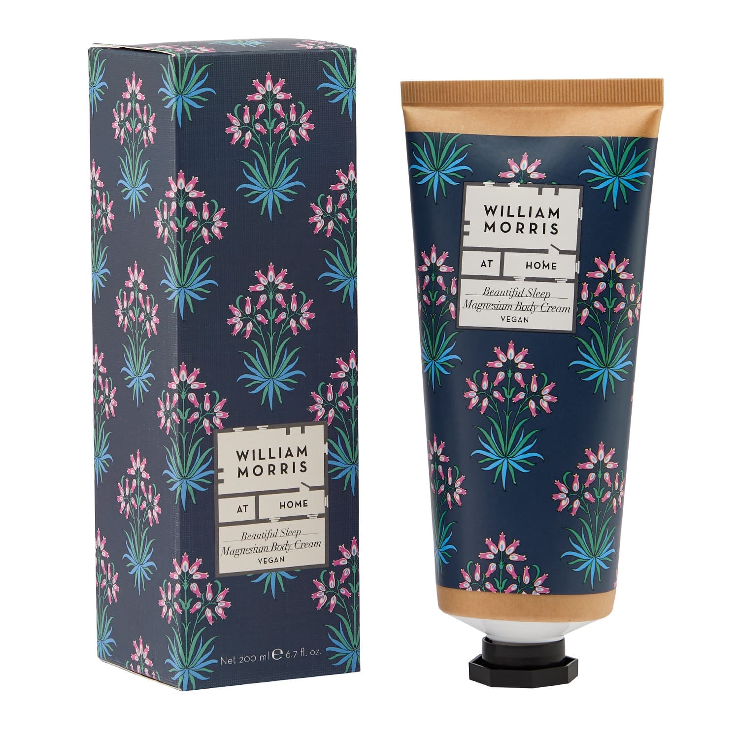 William Morris At Home Beautiful Sleep Magnesium Body Cream 200ml - Image 1