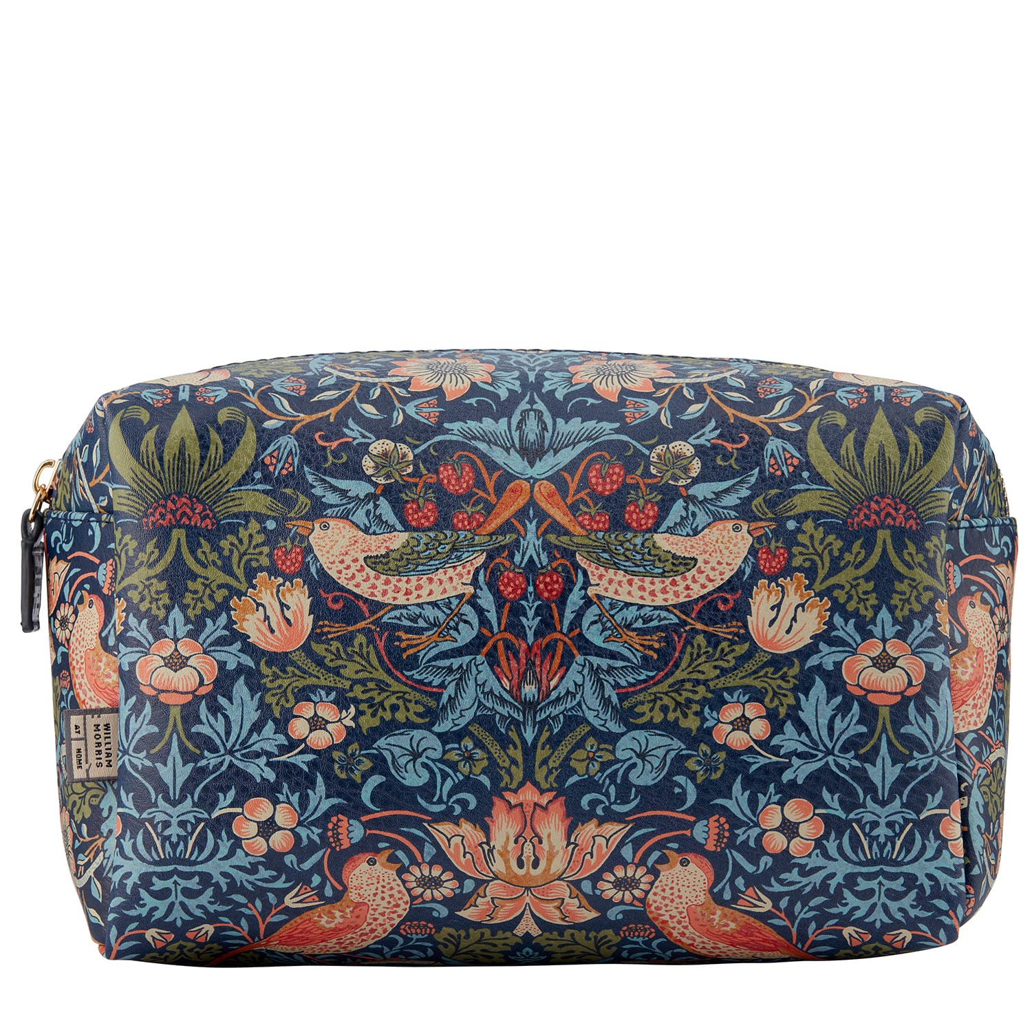 William Morris At Home Strawberry Thief Large Toiletry Bag Blue 1 each - Image 1