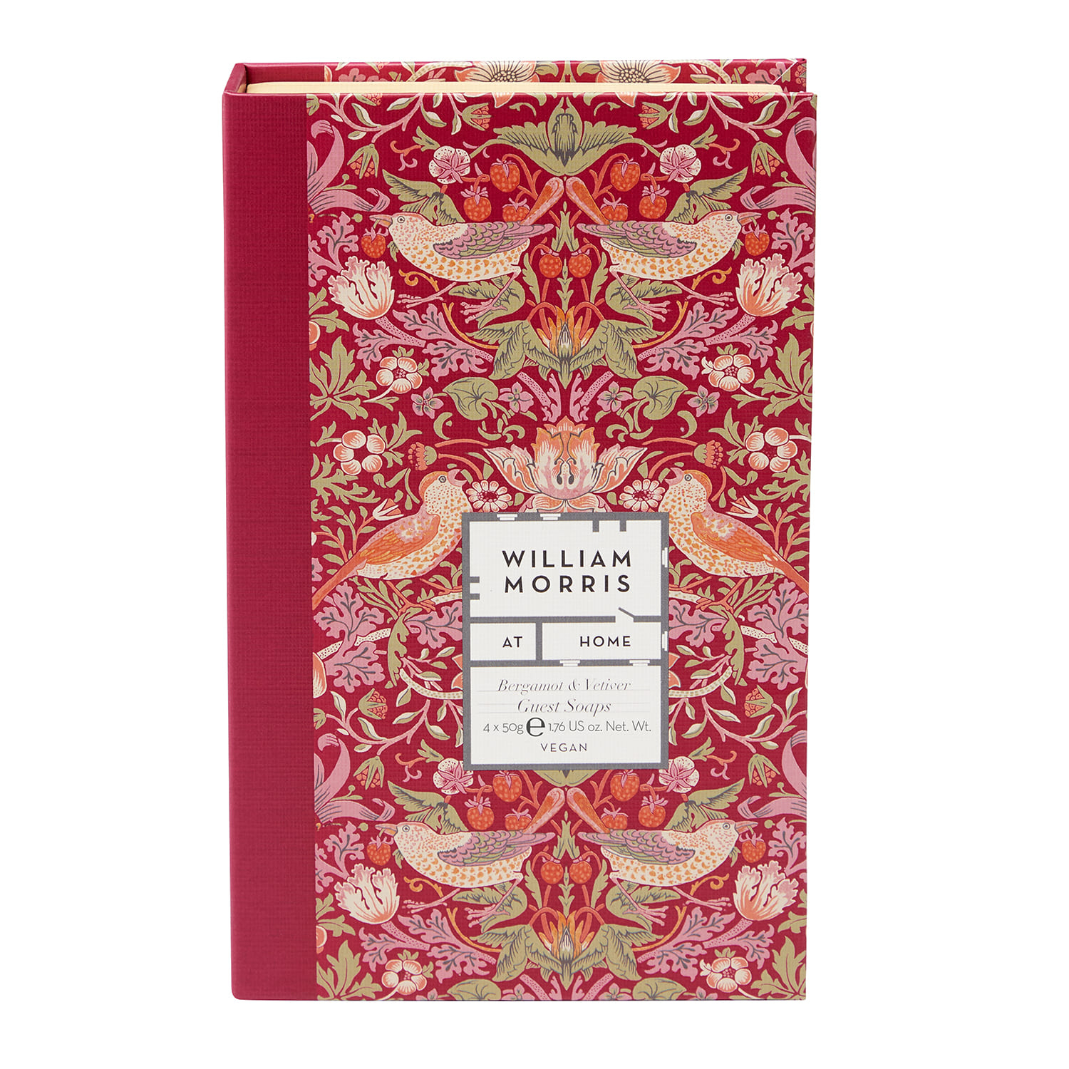 William Morris At Home Strawberry Thief Guest Soaps 4 piece - Image 1