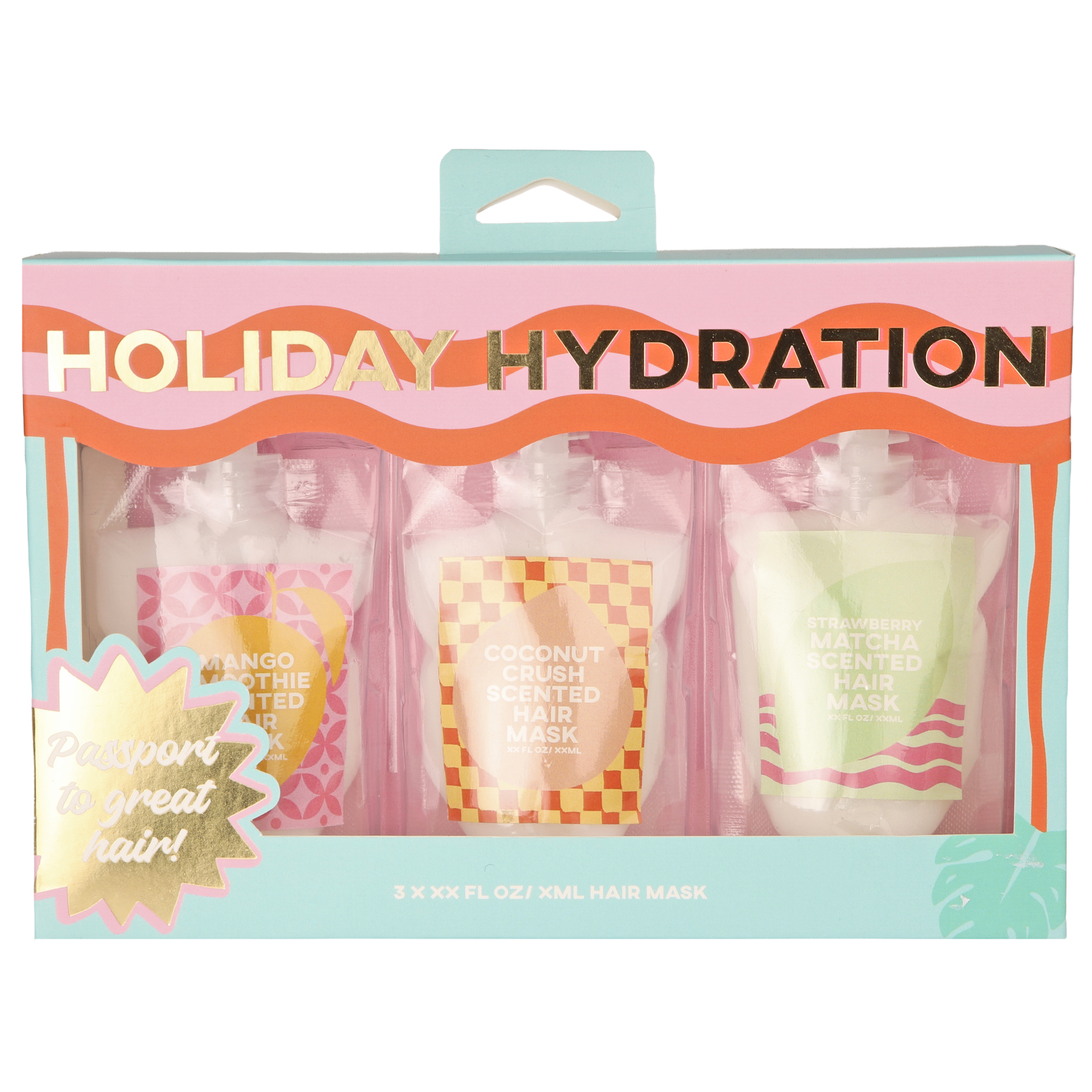 GFA Holiday Hydration Hair Masks 3 piece