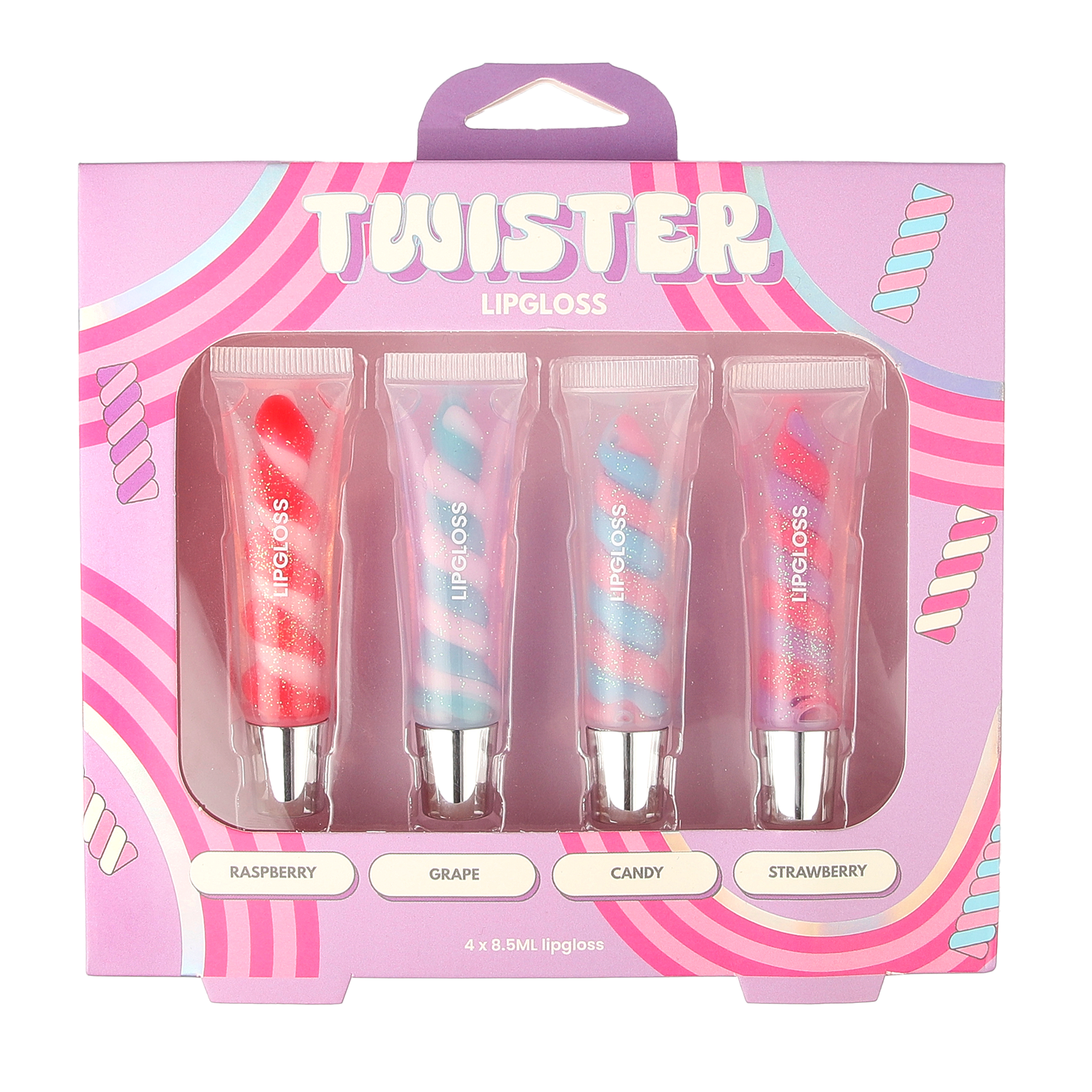 GFA Twister Swirl Lipgloss 4 piece