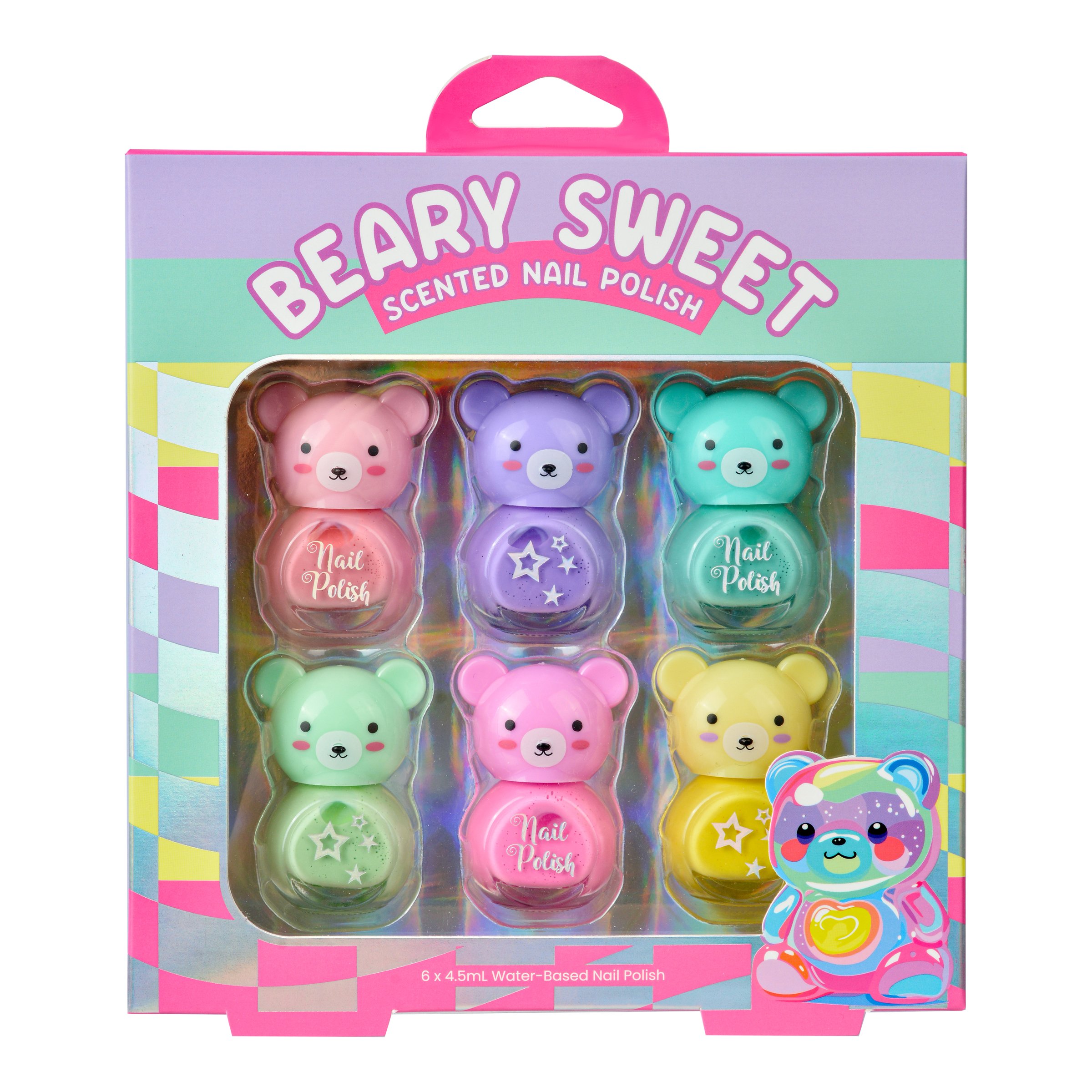 GFA Beary Sweet Nail Polish 6 piece