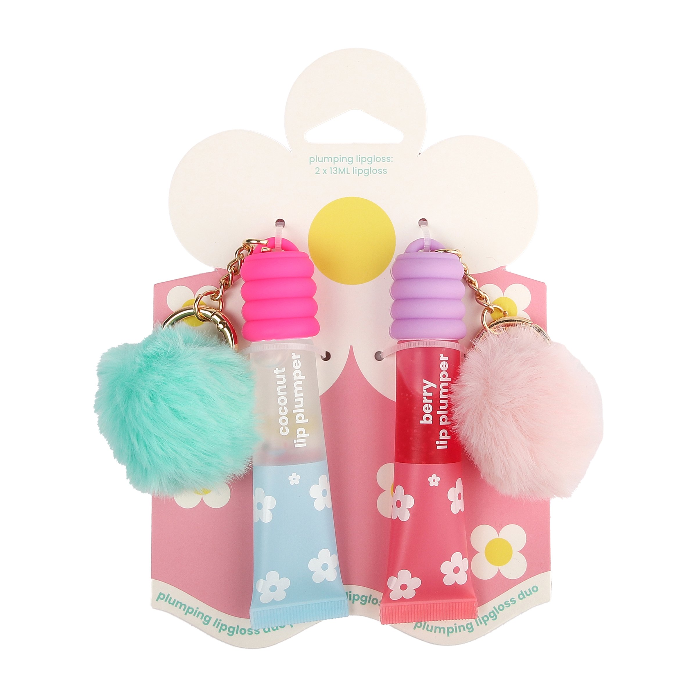 GFA Daisy Lipgloss Keychains 2 piece