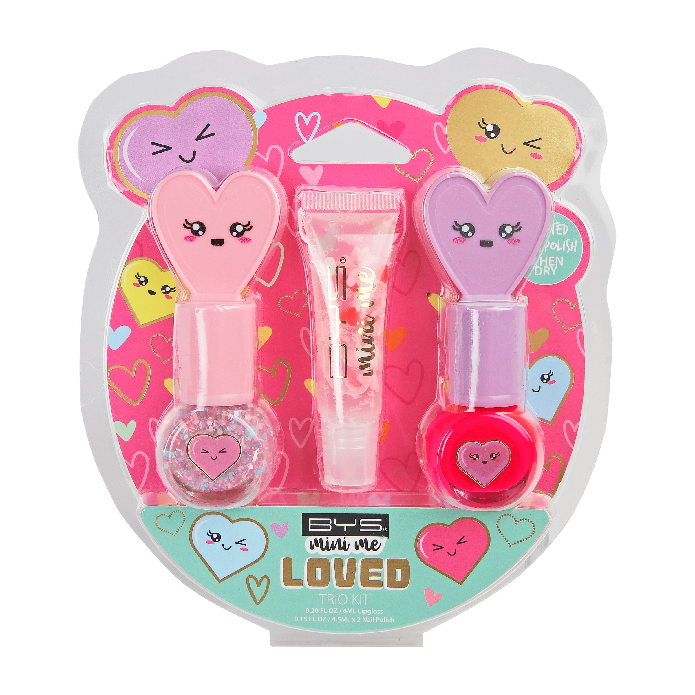 BYS Mini Me Lip & Nail Trio Loved 3 piece