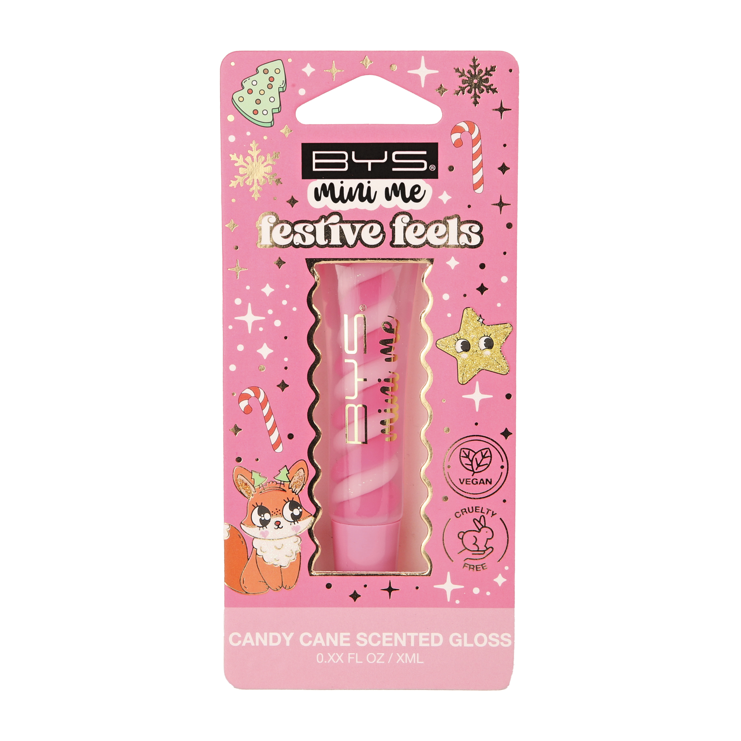 BYS Mini Me Festive Feels Swirl Lipgloss Pink 1 each