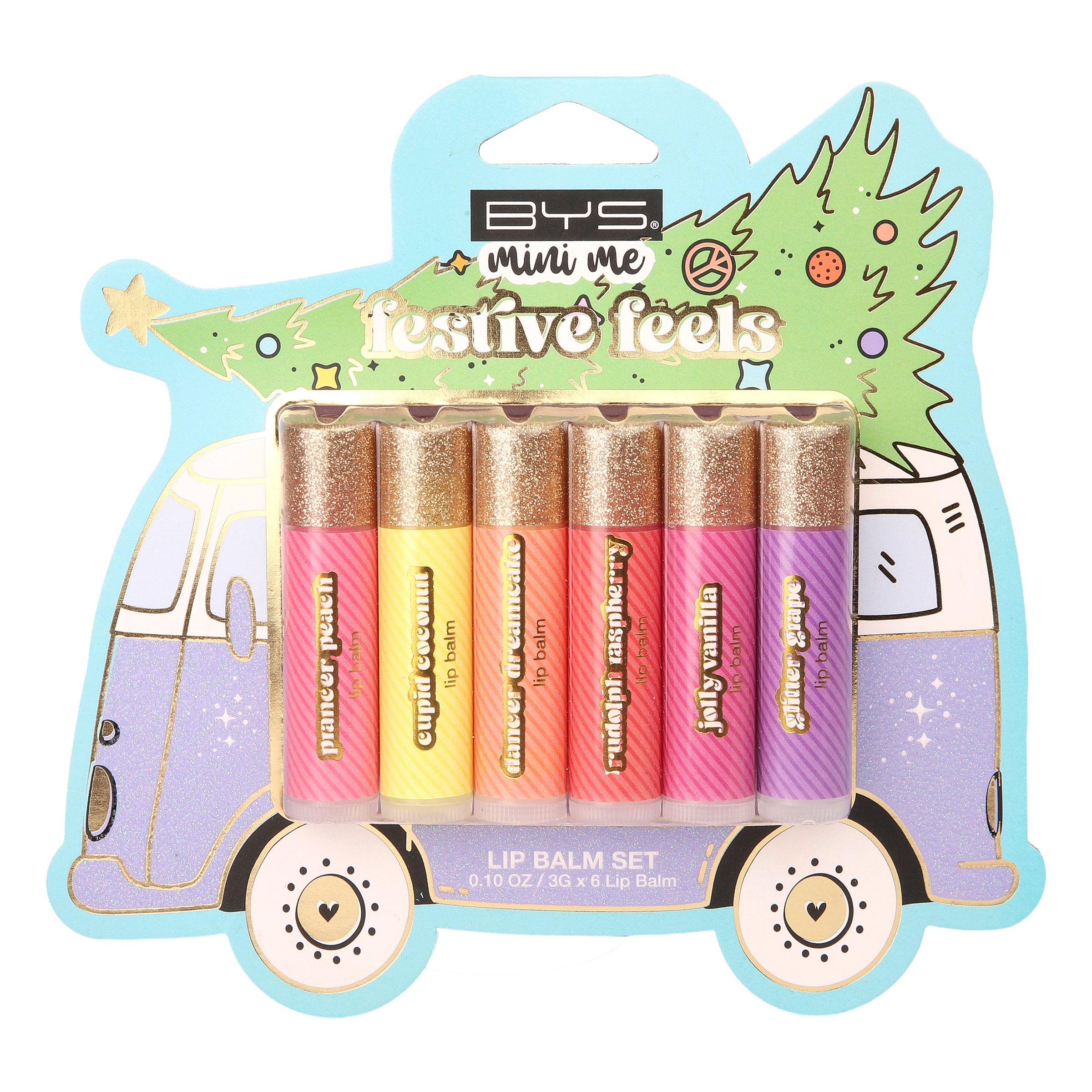 BYS Mini Me Festive Feels Lip Balm 6 piece