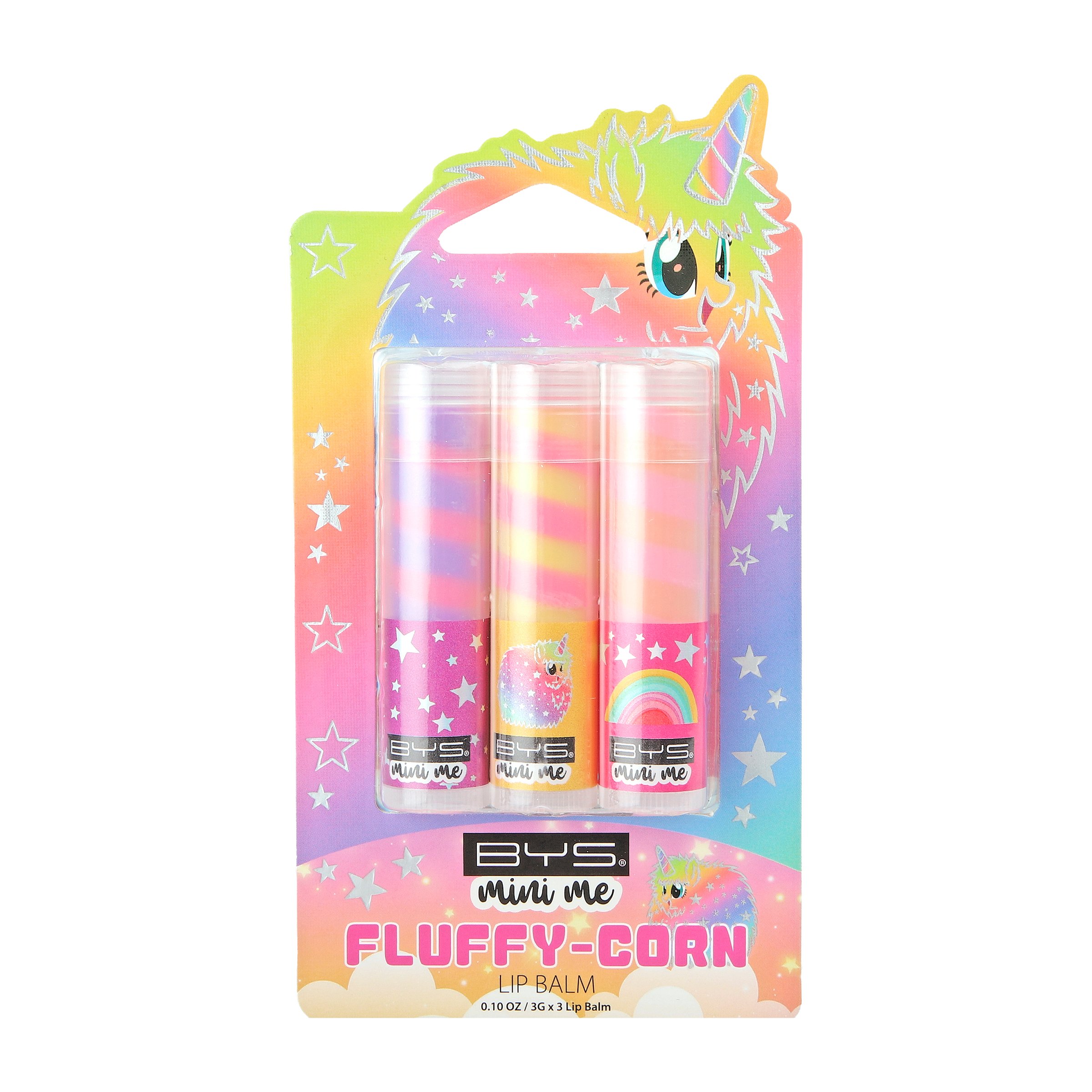 BYS Mini Me Fluffy-Corn Lipbalm 3 piece