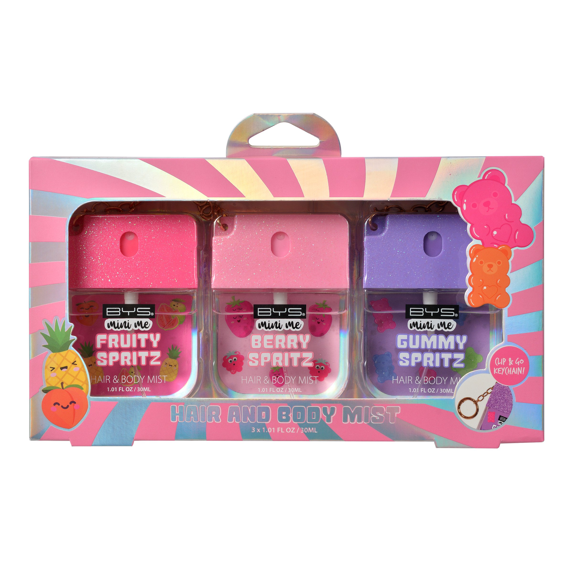 BYS Hair & Body Mist Fruity Trio 3 piece