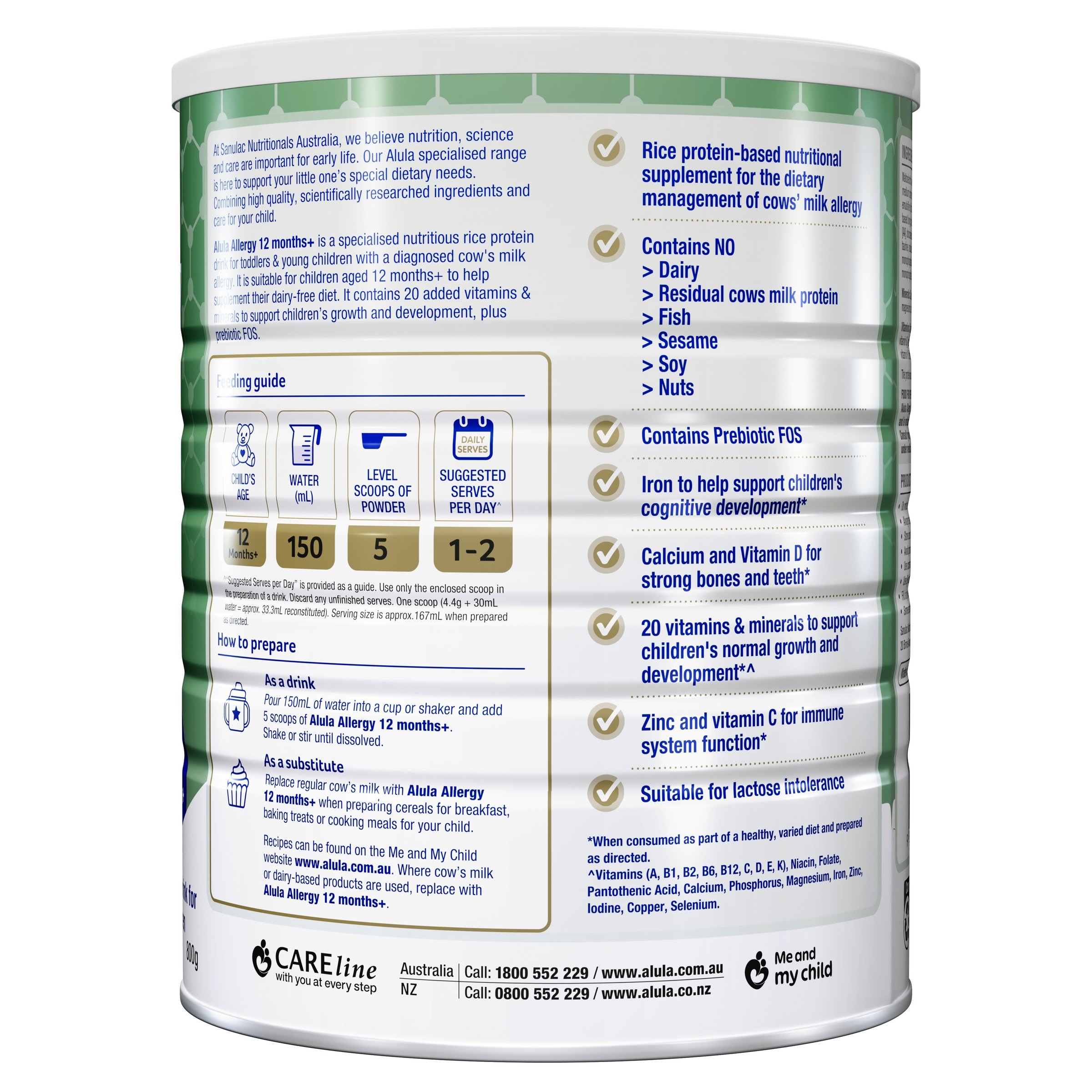 Alula Allergy Rice Drink 12 Months+ 800g - Image 3
