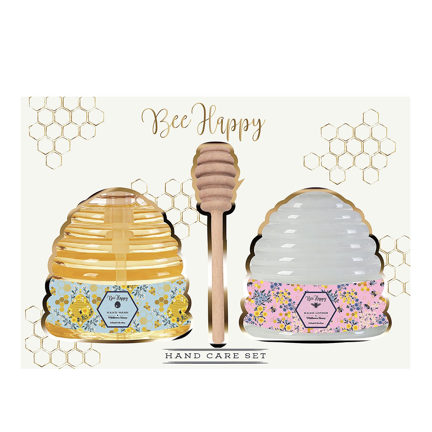 Bee Happy Hand Care Gift Set With Honey Stick 3 piece