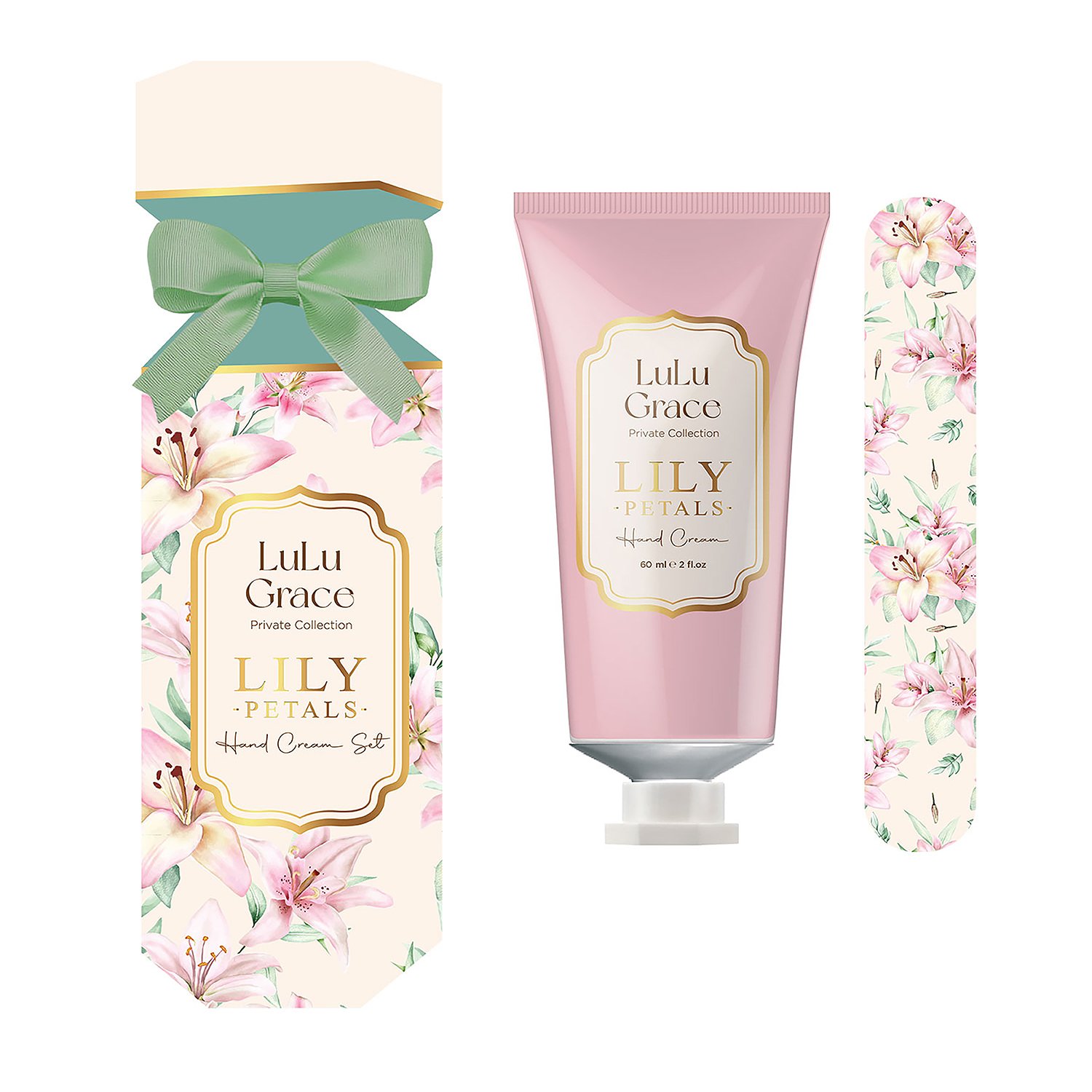 Lulu Grace Lily Petals Cracker Hand Care Gift Set 2 piece