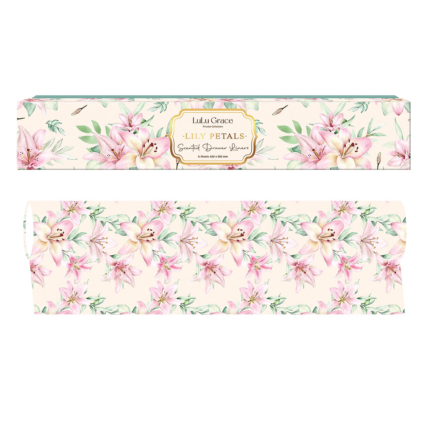 Lulu Grace Lily Petals Drawer Liners 6 pack