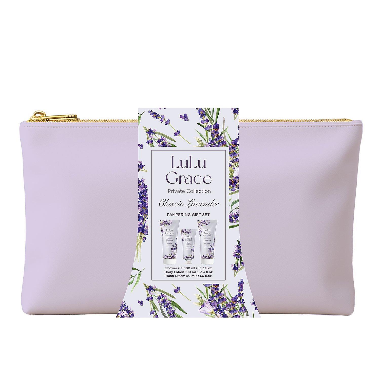 Lulu Grace Classic Lavender Pampering Bag Gift Set 3 piece