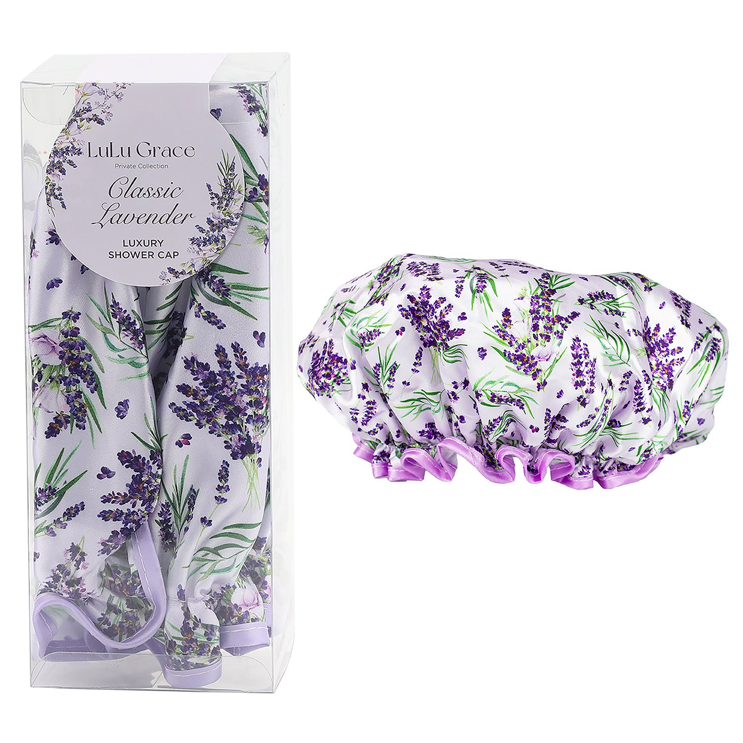 Lulu Grace Classic Lavender Luxury Shower Cap 1 each