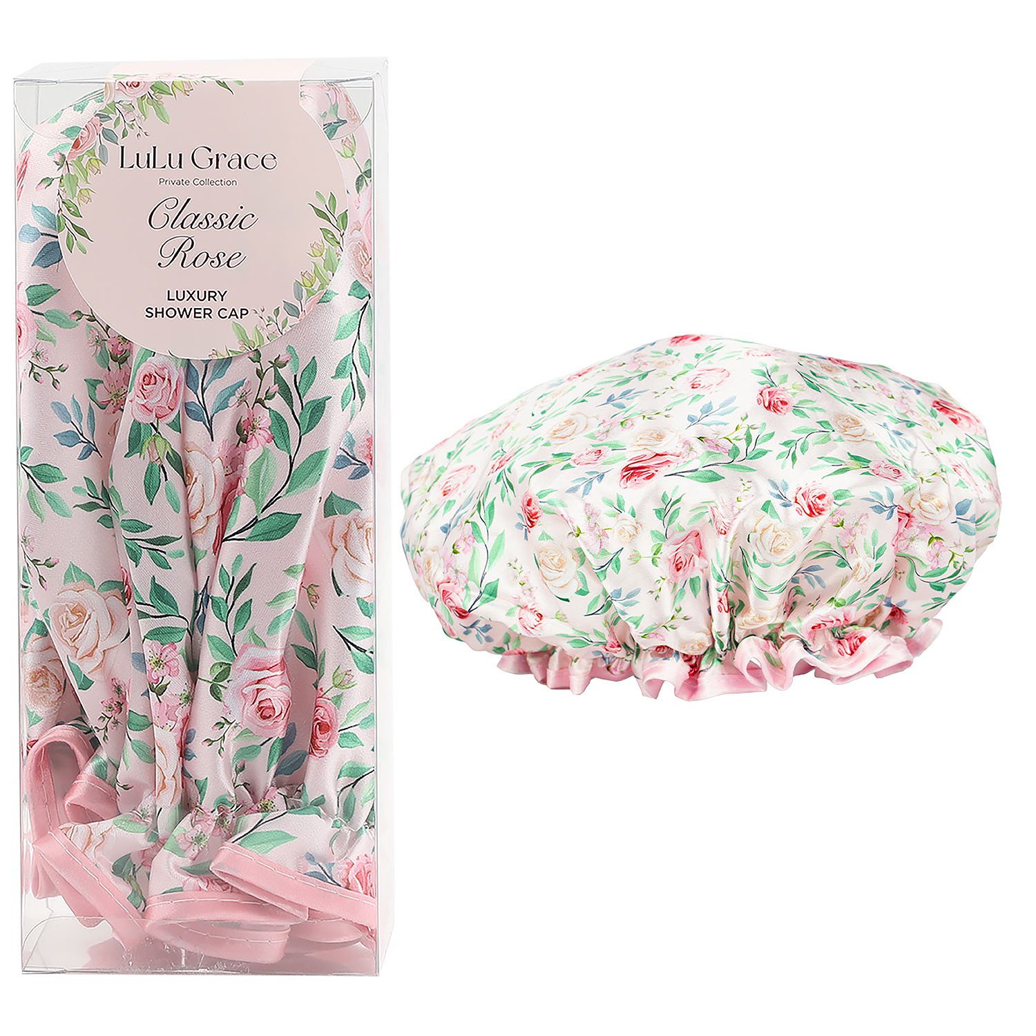 Lulu Grace Classic Rose Luxury Shower Cap 1 each