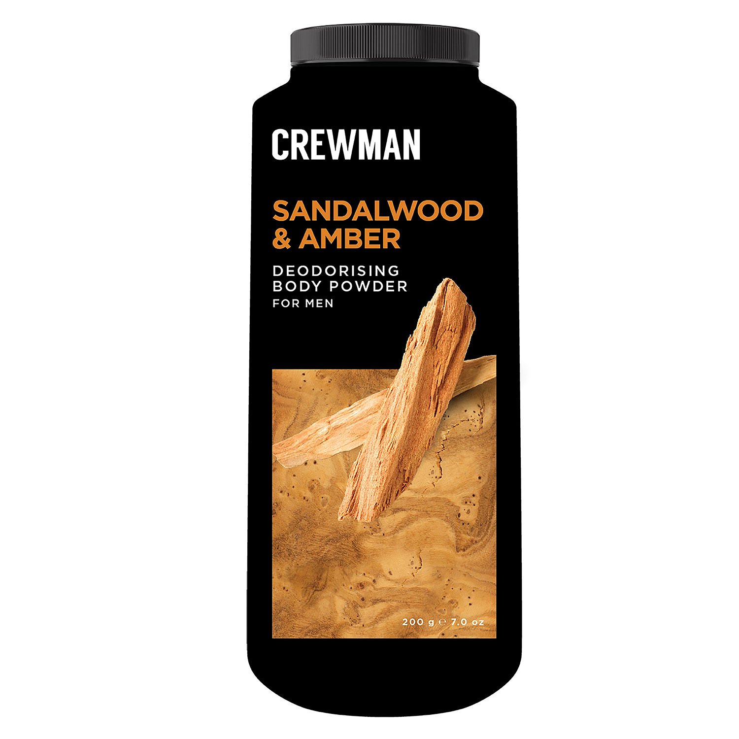 Crewman Body Powder Sandalwood & Amber 200g