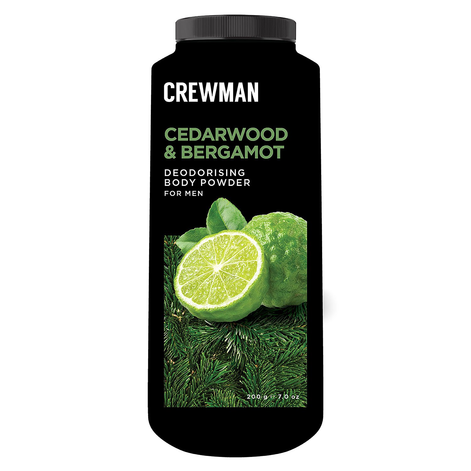Crewman Body Powder Cedarwood & Bergamot 200g