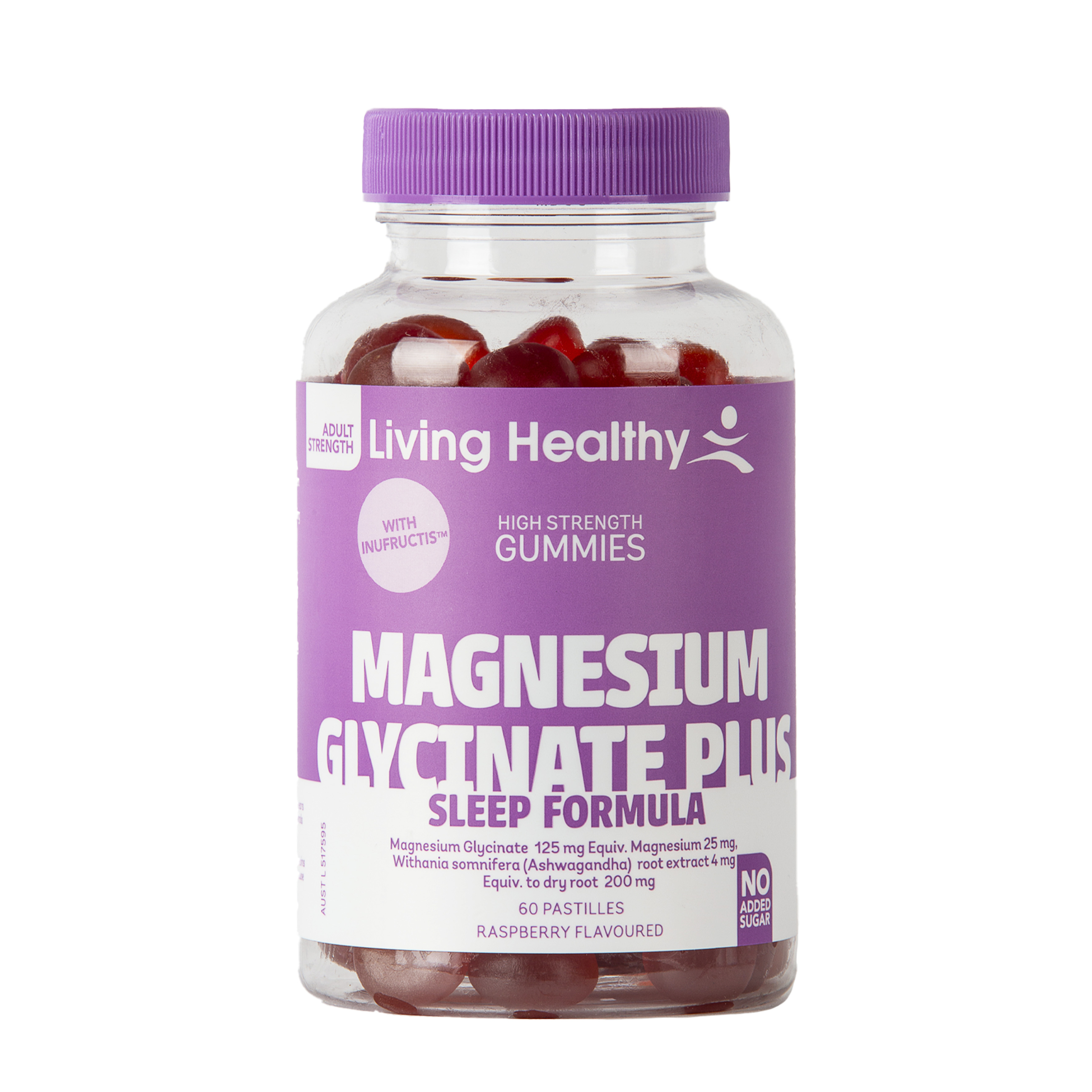 Living Healthy Magnesium Sleep Plus Ashwagandha Formula 60 pastilles - Image 1