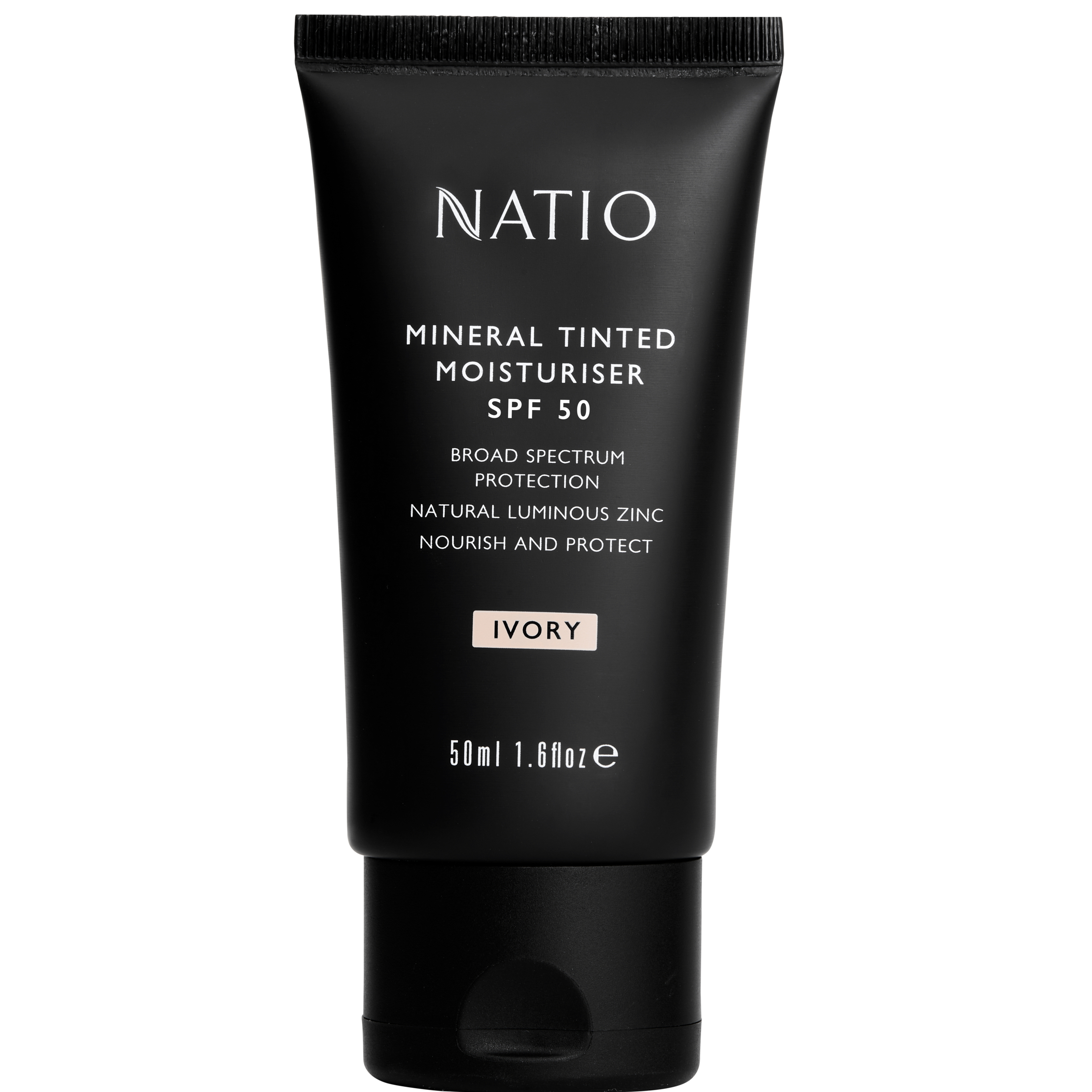 Natio Mineral Tinted Moisturiser SPF 50 - Ivory 50ml - Image 1