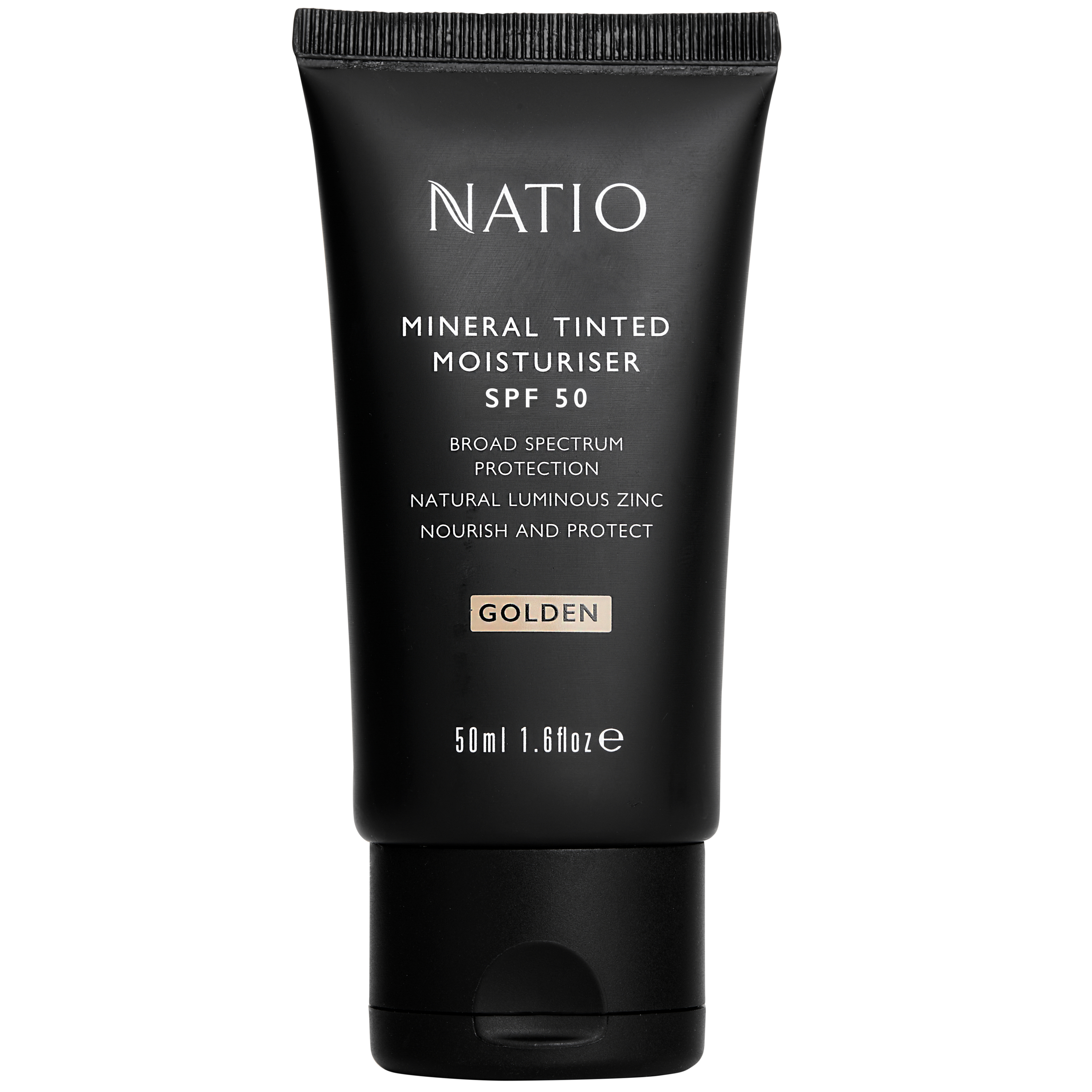 Natio Mineral Tinted Moisturiser SPF 50 - Golden 50ml - Image 1