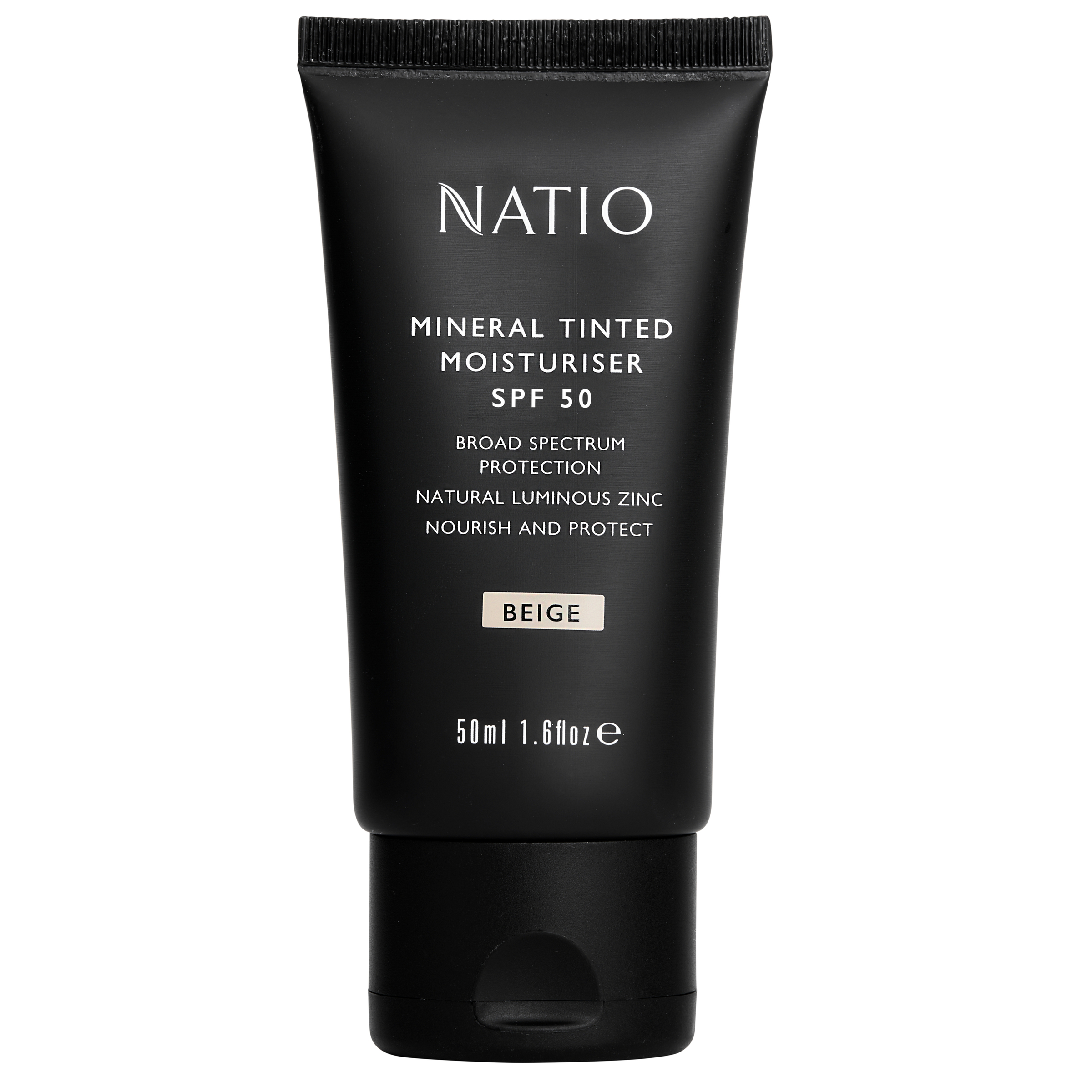 Natio Mineral Tinted Moisturiser SPF 50 - Beige 50ml - Image 1