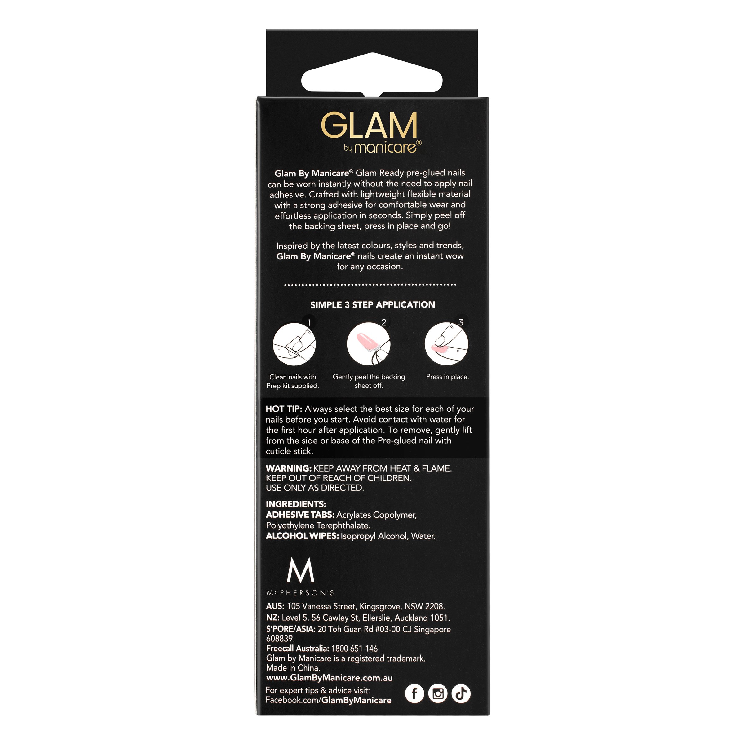 Glam By Manicare Readynail 30 - Rosejelly 1 each - Image 2