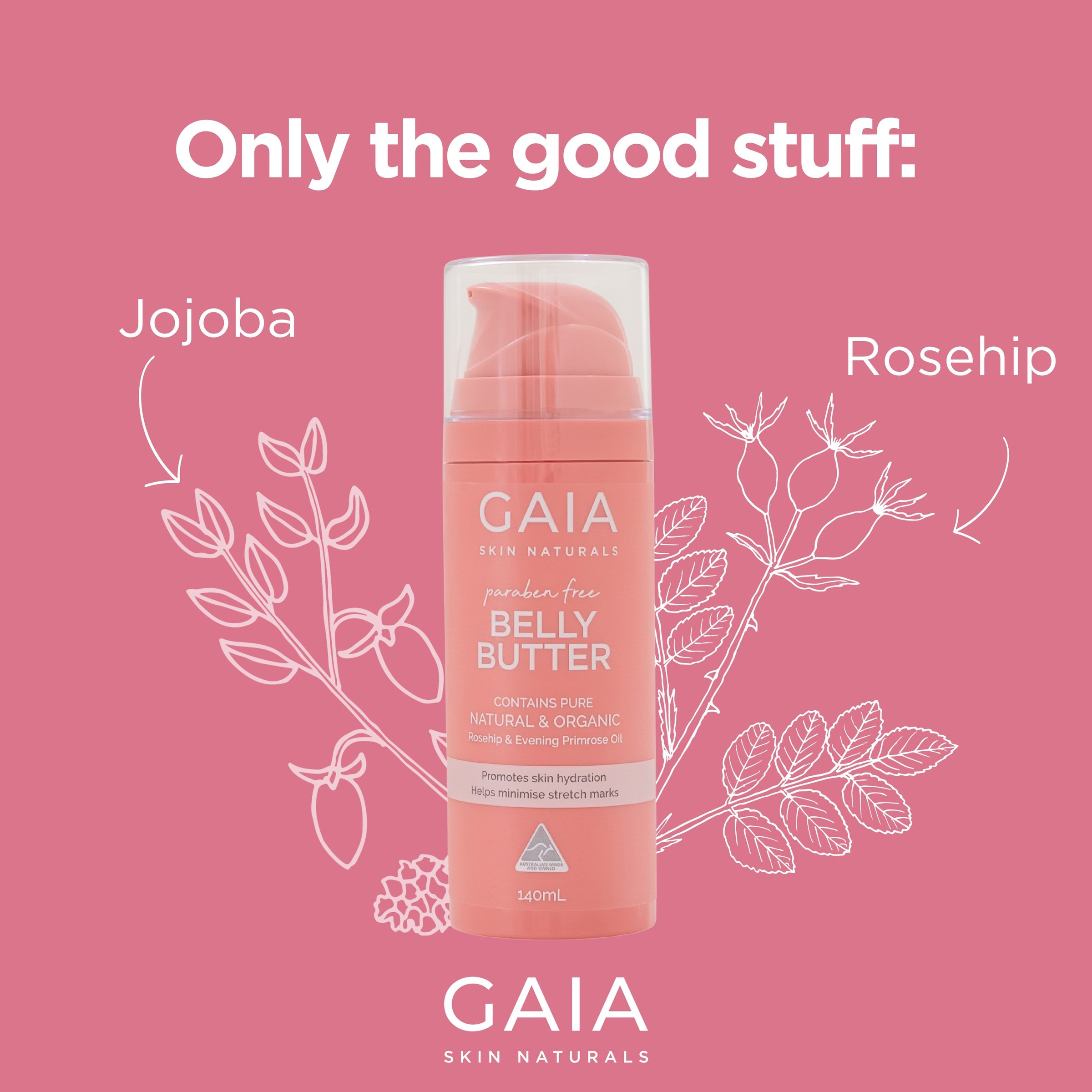 Gaia Skin Naturals Belly Butter 140ml - Image 5