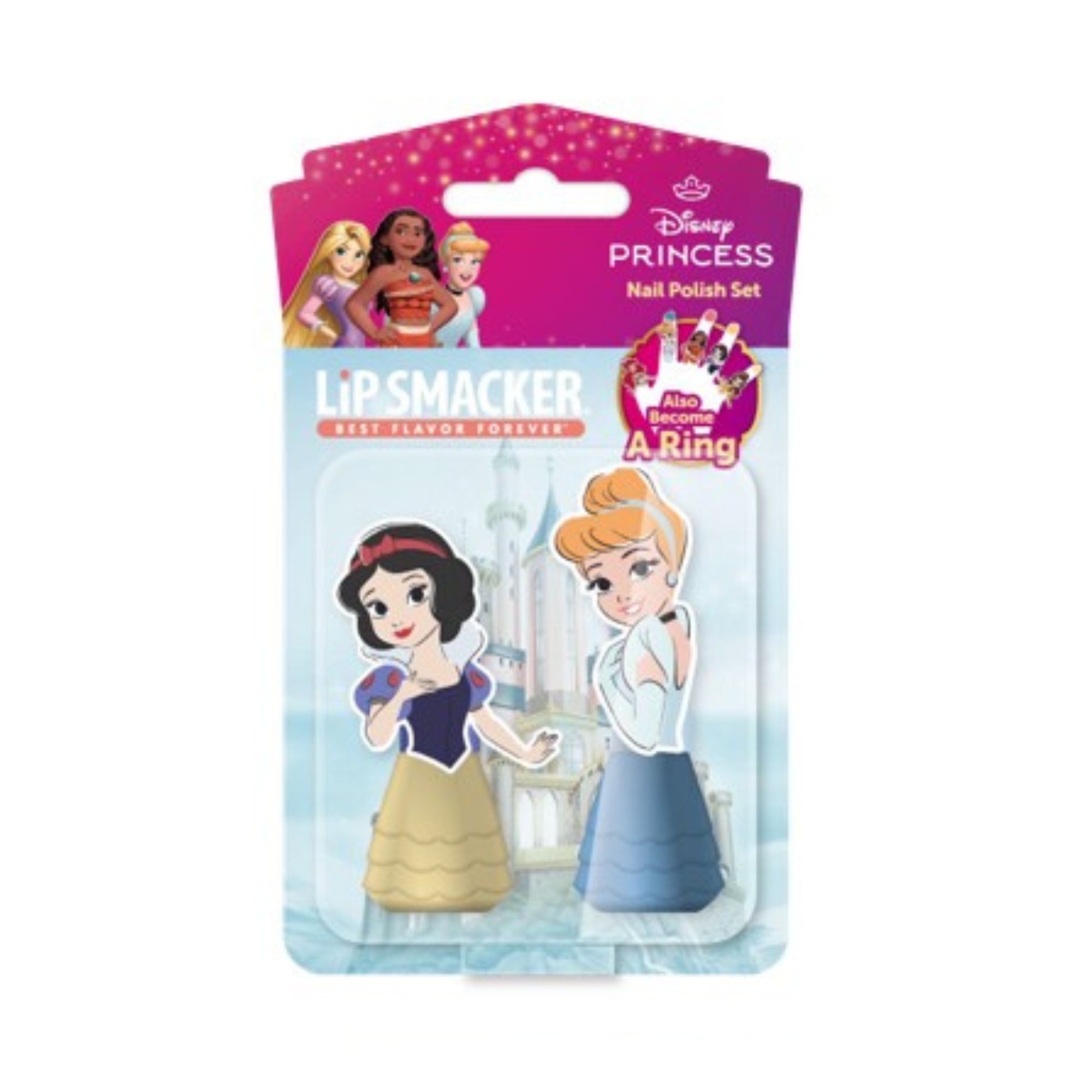 Lip Smacker Princess Nail Polish Duo Set Snow White & Cinderella 2 piece
