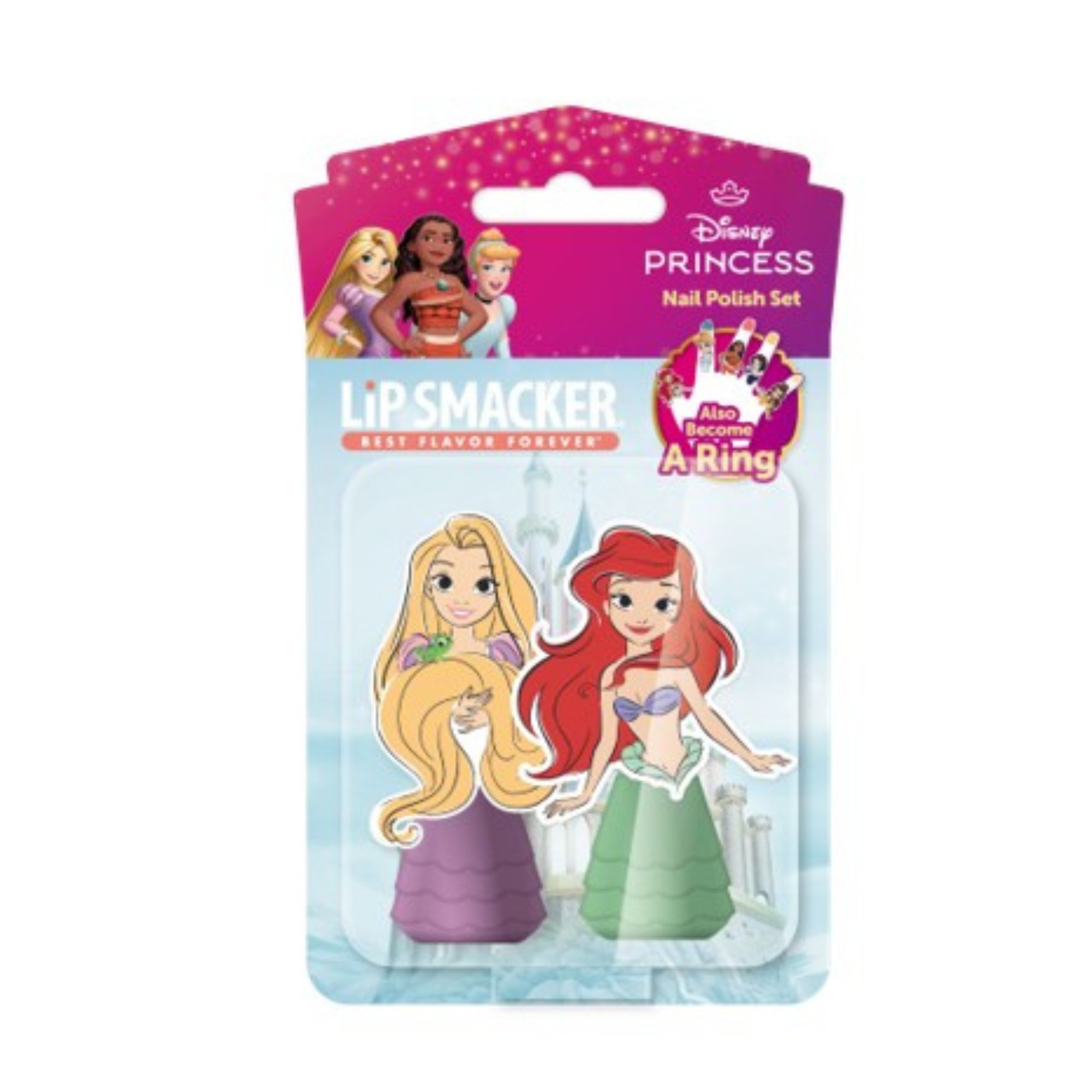 Lip Smacker Princess Nail Polish Duo Set Rapunzel & Little Mermaid 2 piece