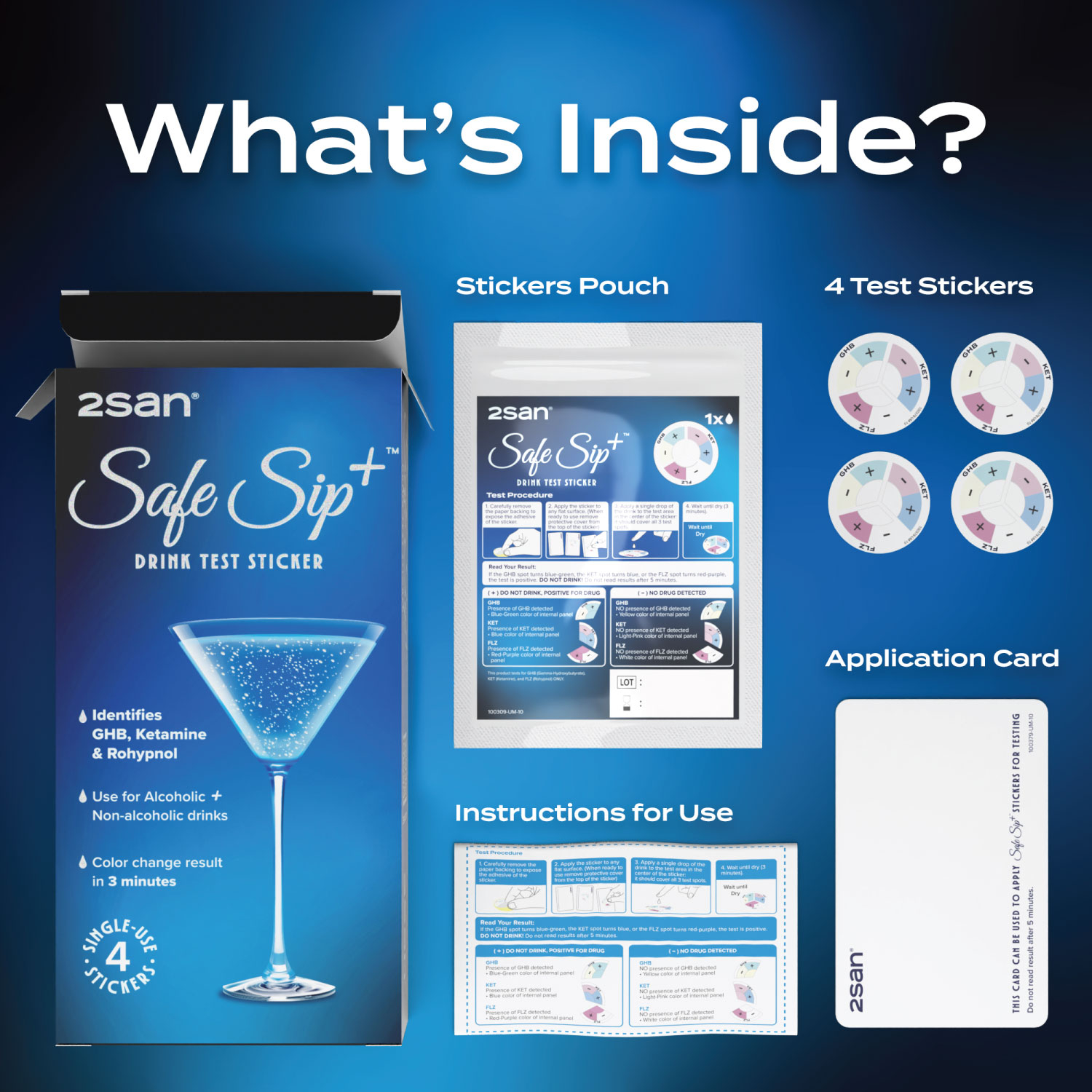 2San Safesip+ Drink Spike Test 4 pack - Image 3