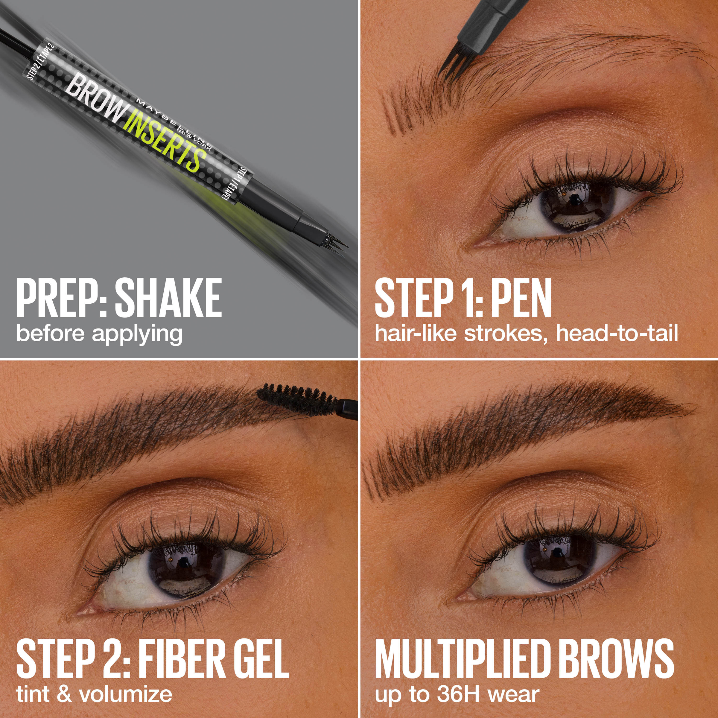 Maybelline Brow Inserts Brow Multiplying Tool Soft Brown 1 each - Image 8