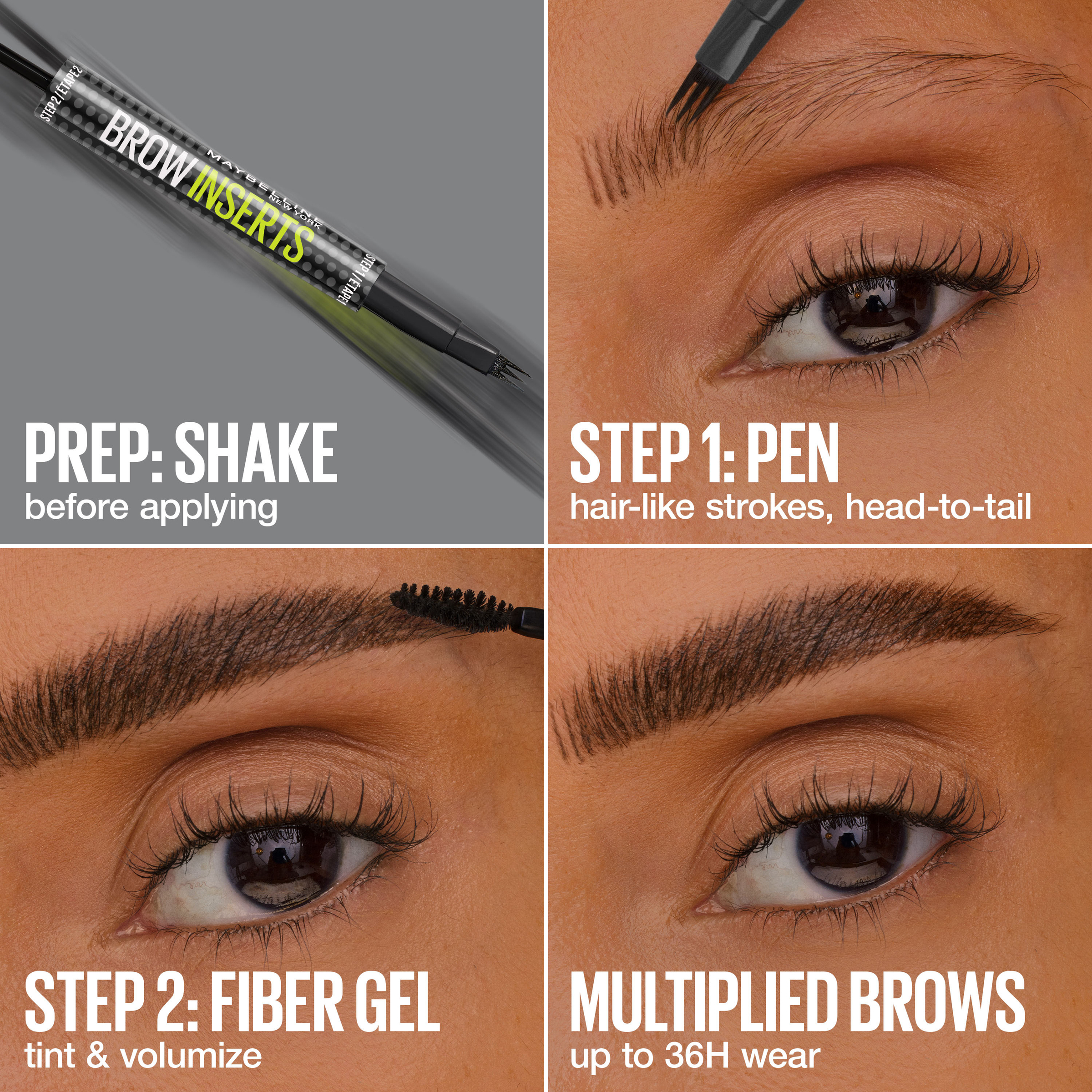 Maybelline Brow Inserts Brow Multiplying Tool Ash Brown 1 each - Image 8