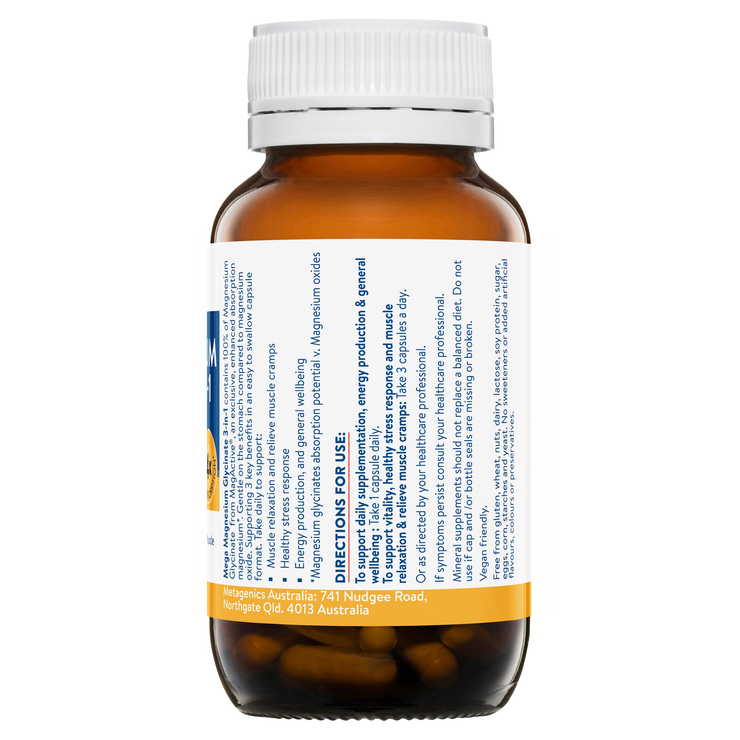 Ethical Nutrients Mega Magnesium Glycinate 3-In-1 50 capsule - Image 2
