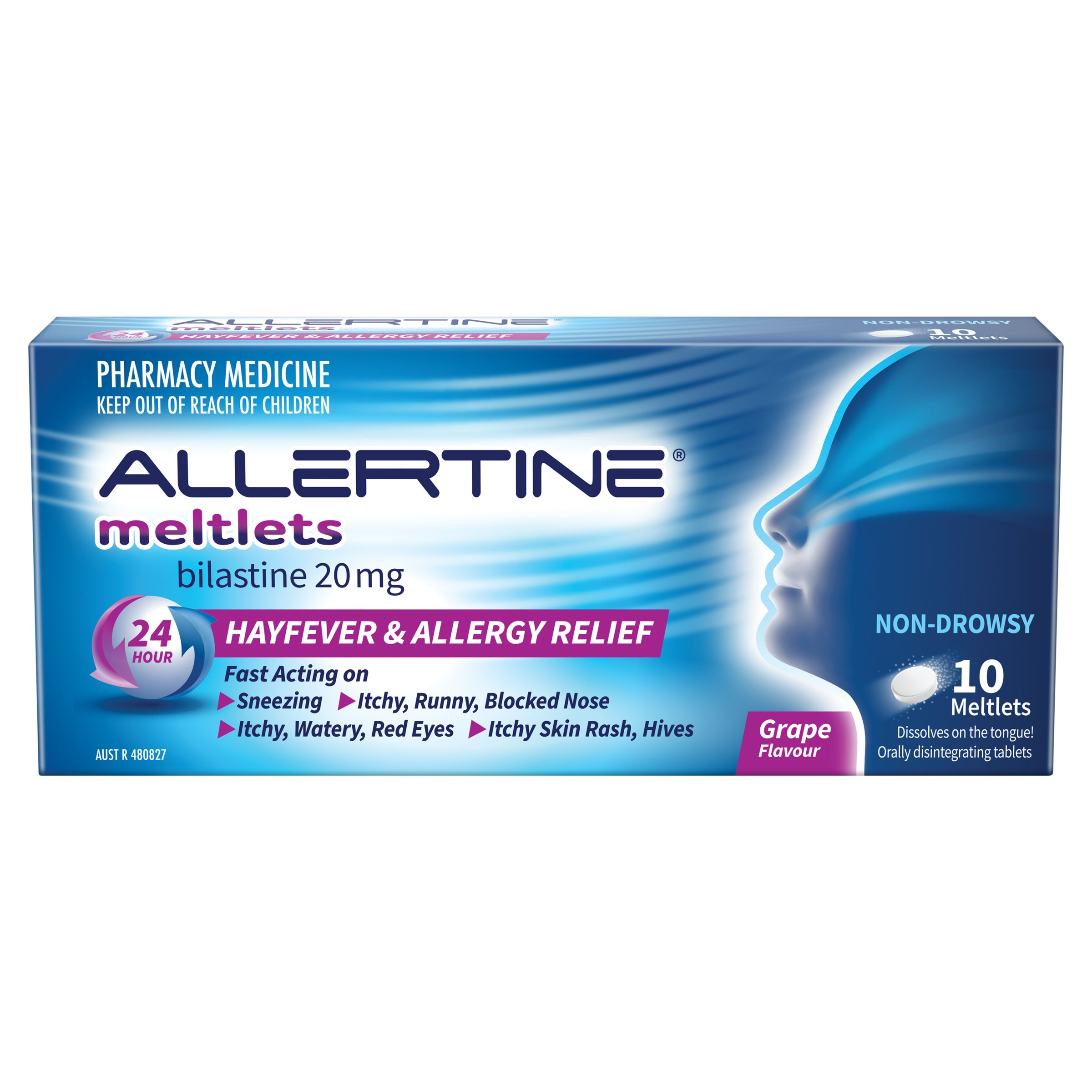 Allertine 20mg Meltlets Blister 10 tablets - Image 3