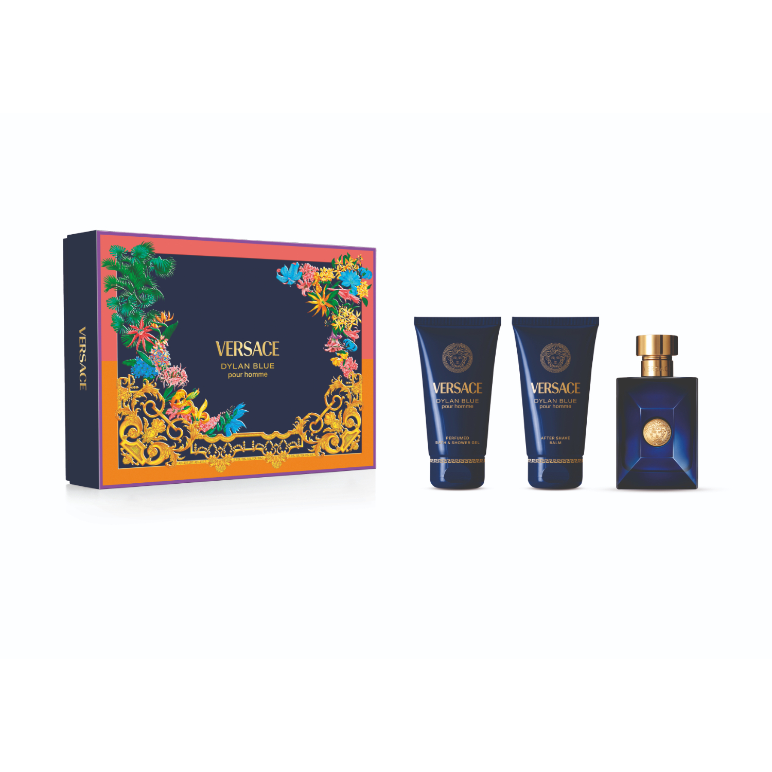 Versace Dylan Blue Pour Homme EDT 50ml Gift Set 3 piece