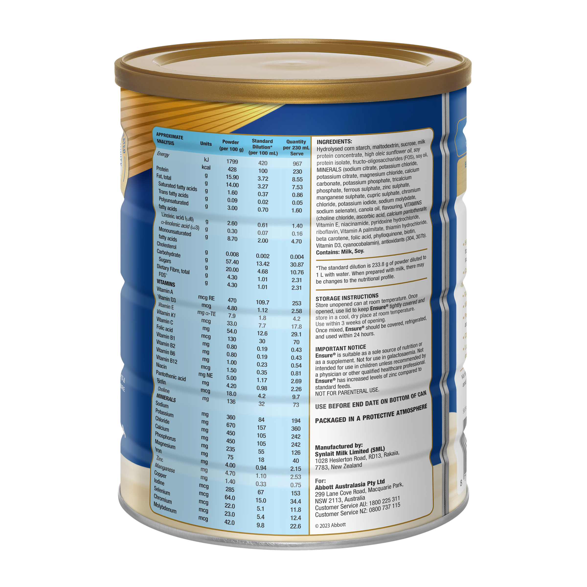 Ensure Vanilla 800g - Image 3