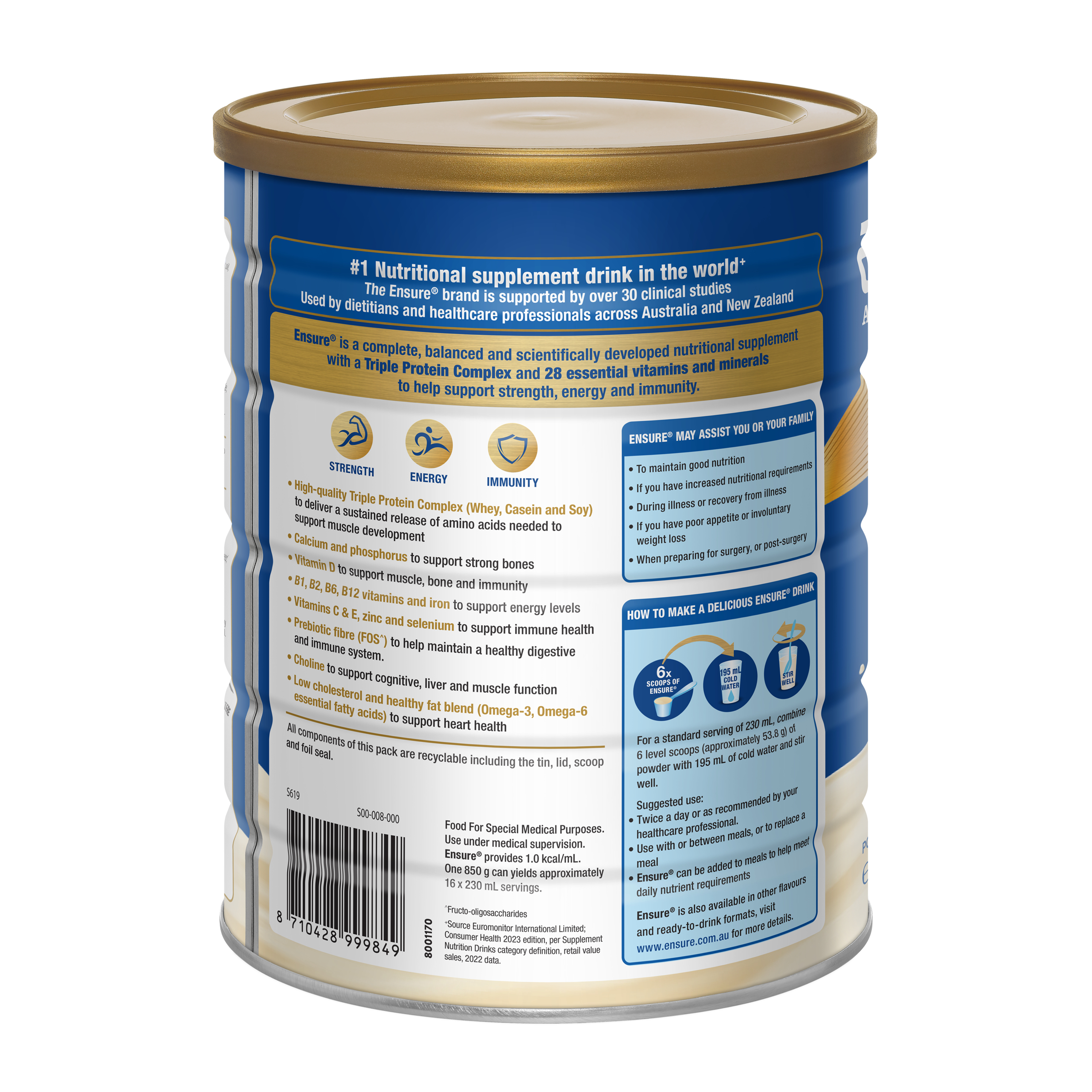 Ensure Vanilla 800g - Image 2