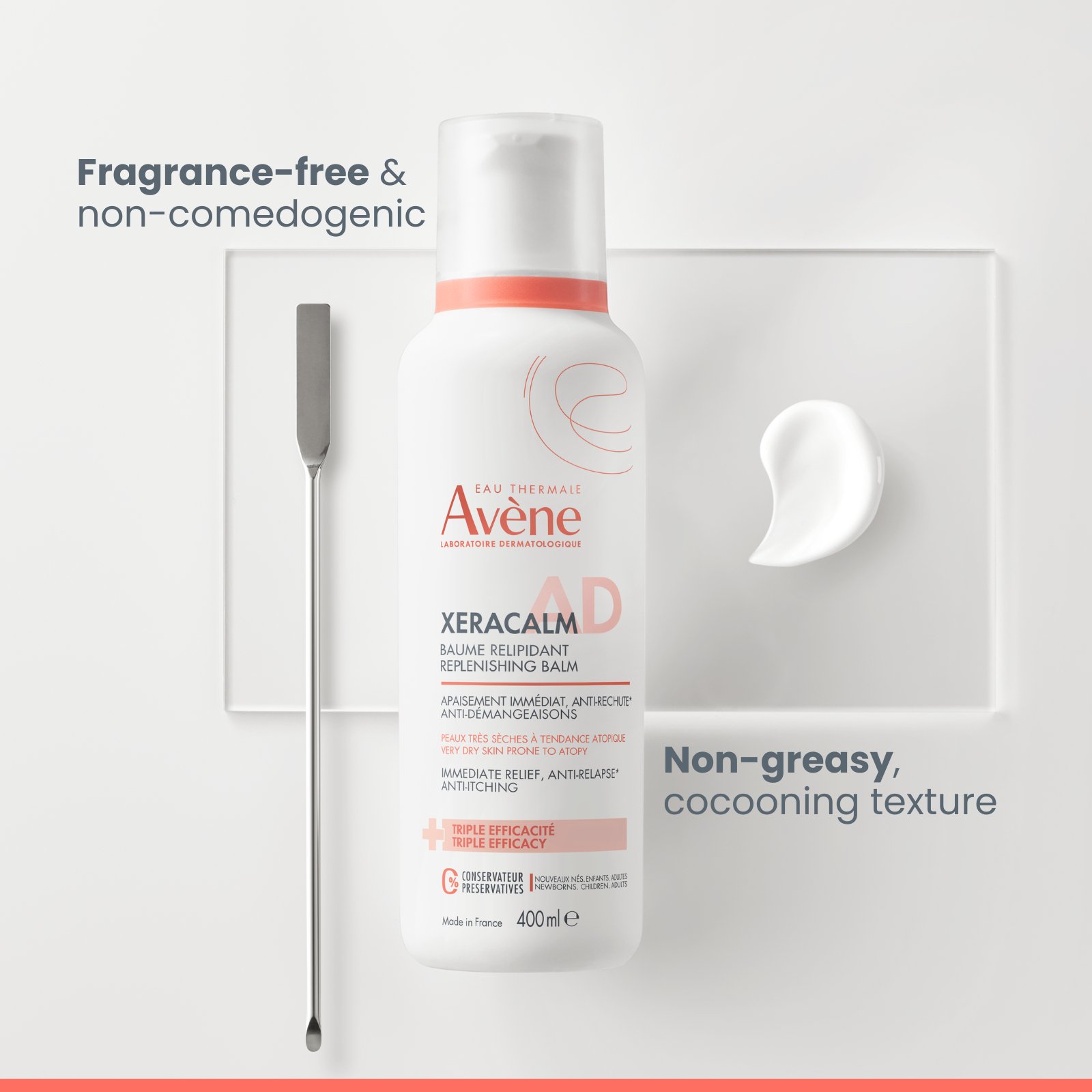 Avene Xeracalm A.D Replenishing Balm 400ml - Image 4