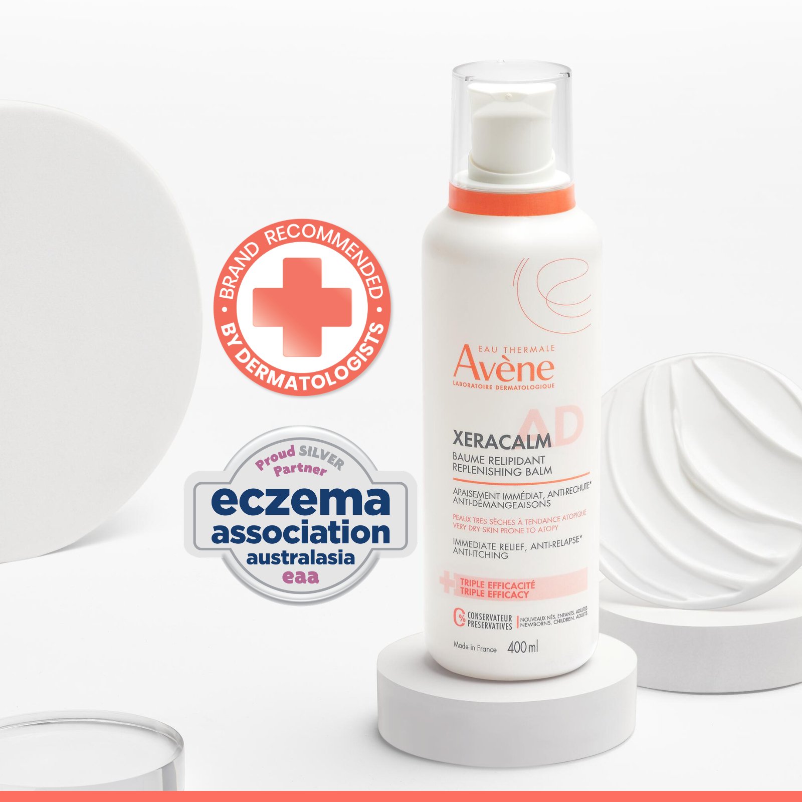 Avene Xeracalm A.D Replenishing Balm 400ml - Image 7