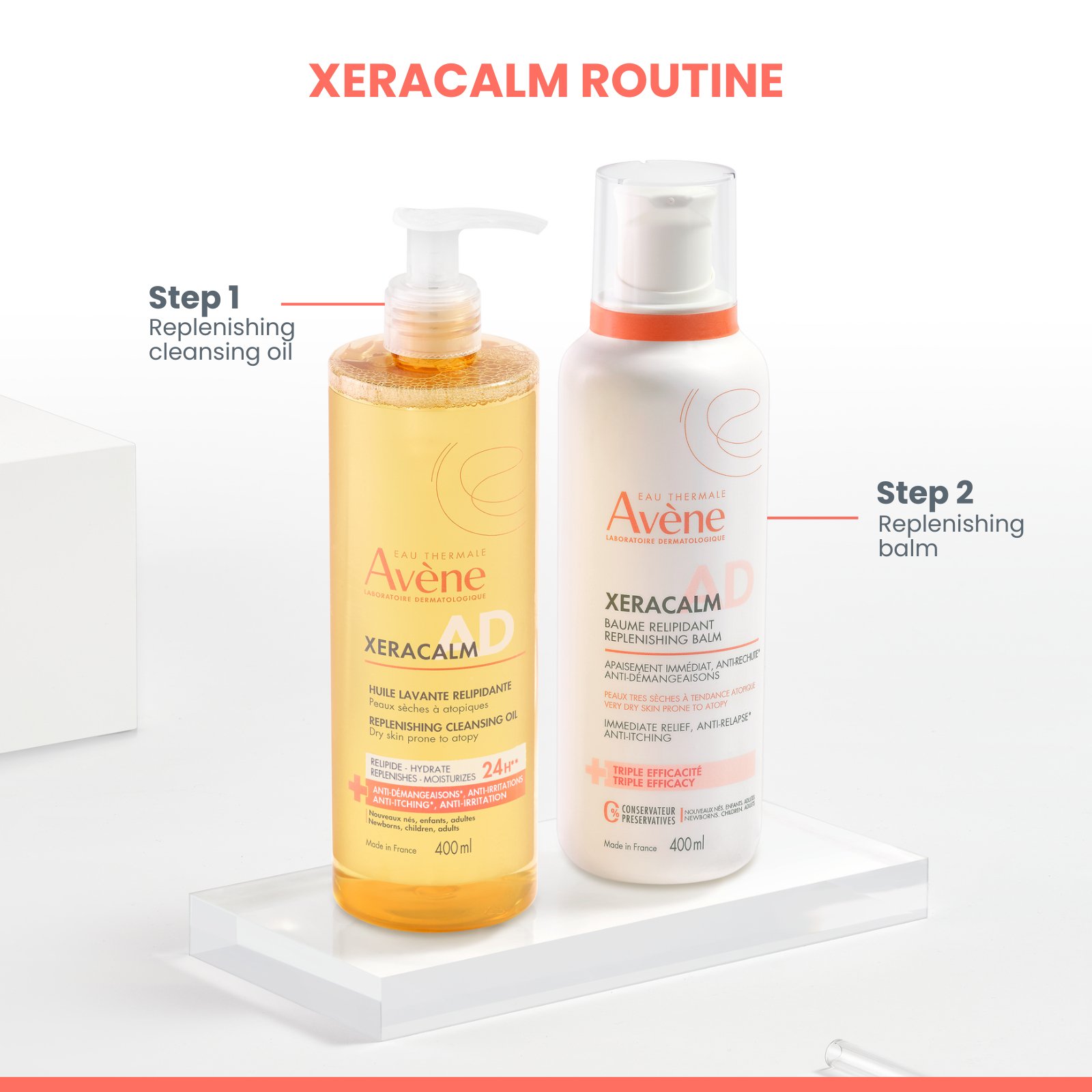 Avene Xeracalm A.D Replenishing Balm 400ml - Image 6