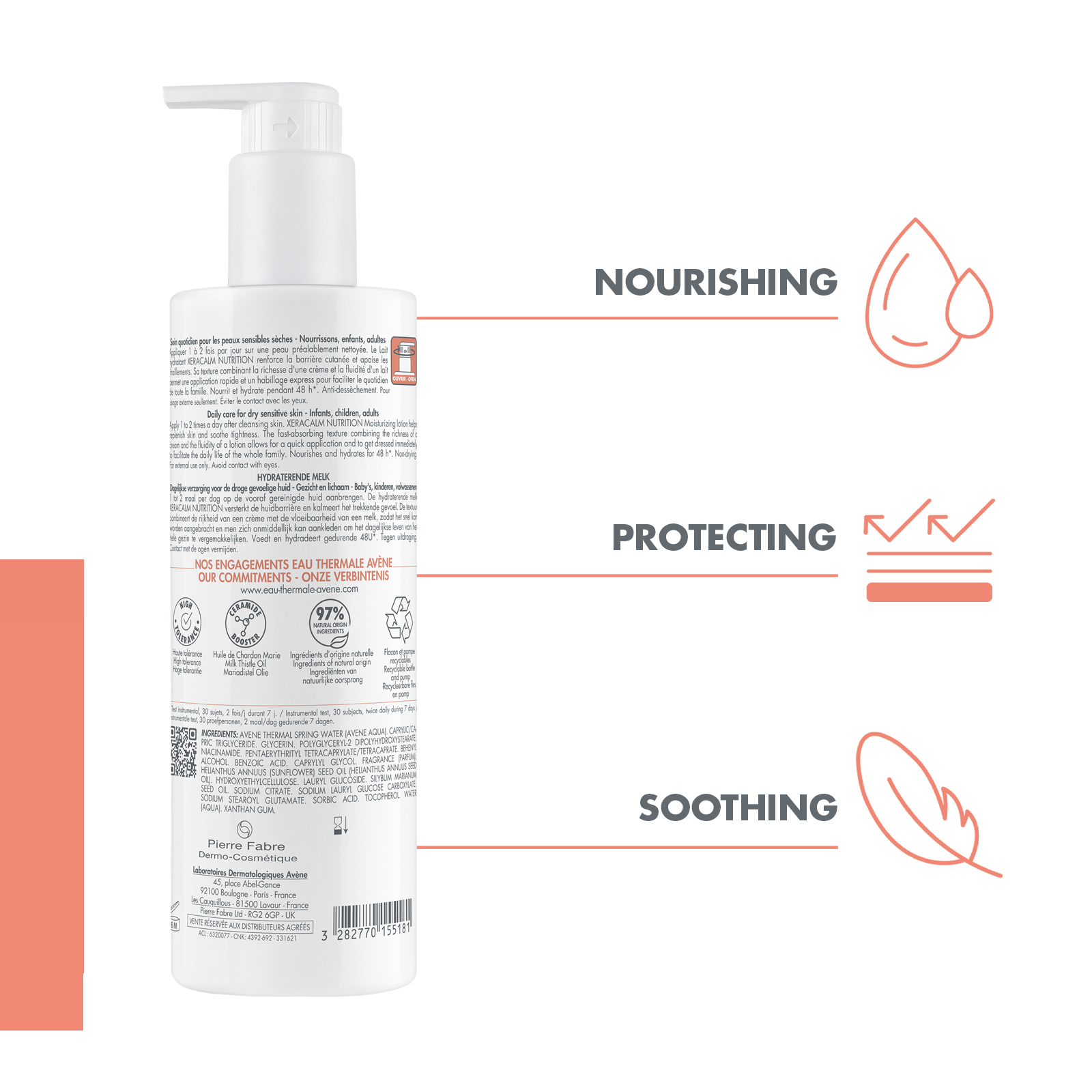 Avene Xeracalm Nutrition Moisturising Lotion 400ml - Image 6