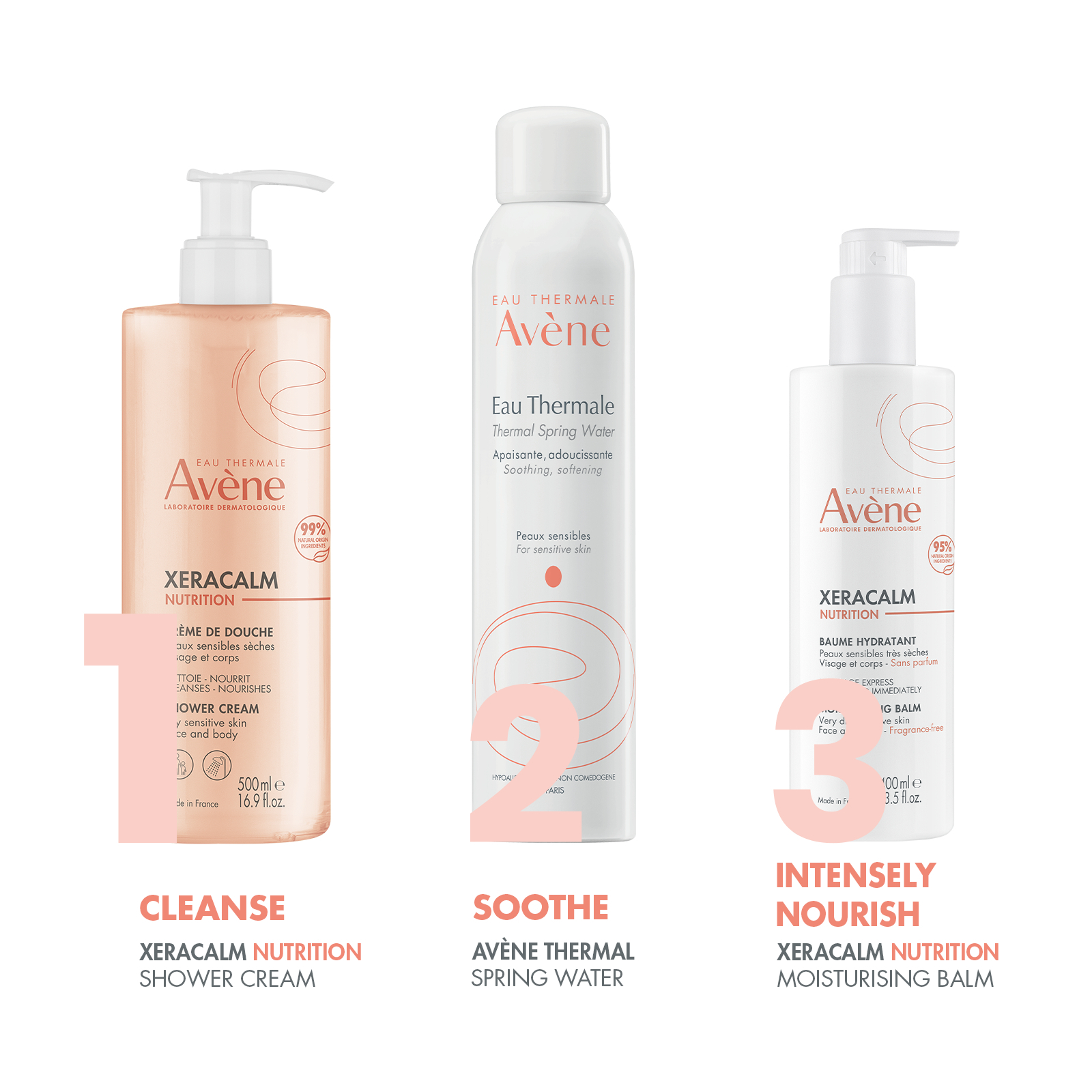 Avene Xeracalm Nutrition Shower Cream 500ml - Image 5